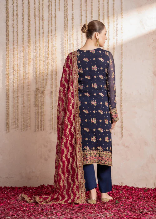 SFO8105-Mushk - Meeral Luxe - Readymade Organza Suit - Image 3