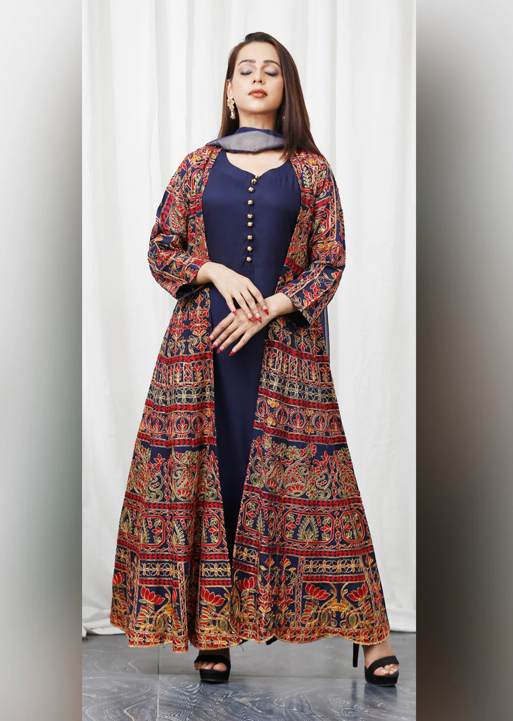 SFSH-02 - Readymade - Eid Ke Rang Mother & Daughter by Sofia Khas 2025 - Image 17