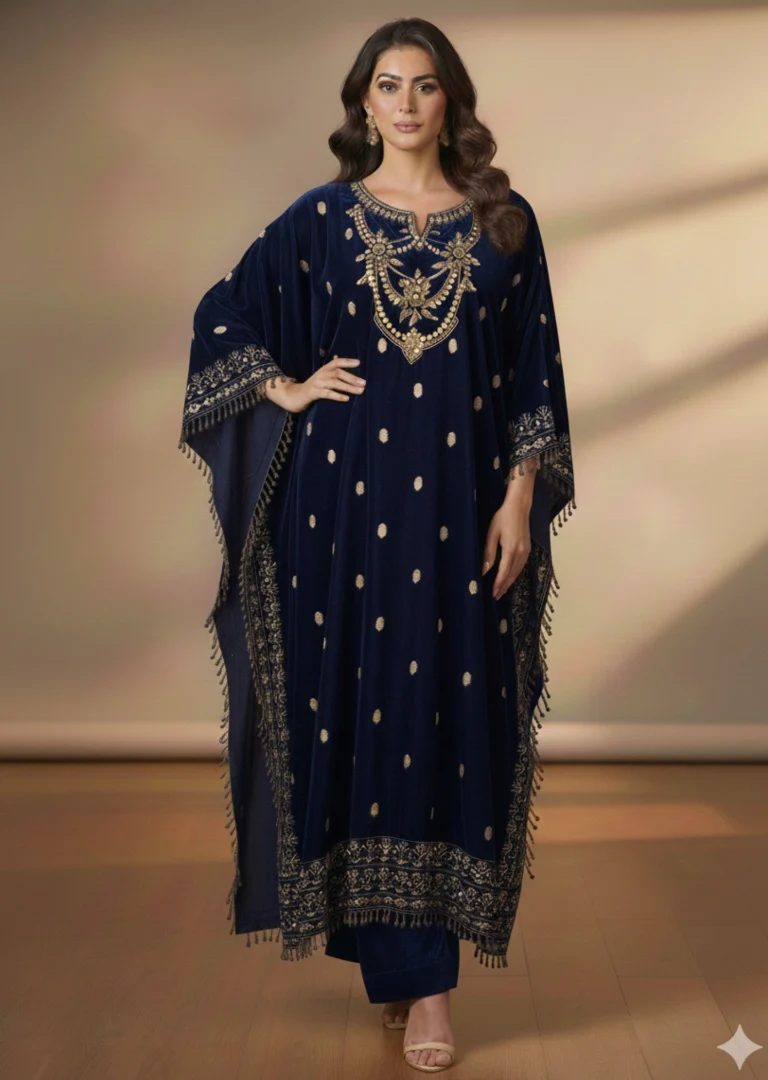SFSH-09 Fancy Velvet Kaftan - Image 4