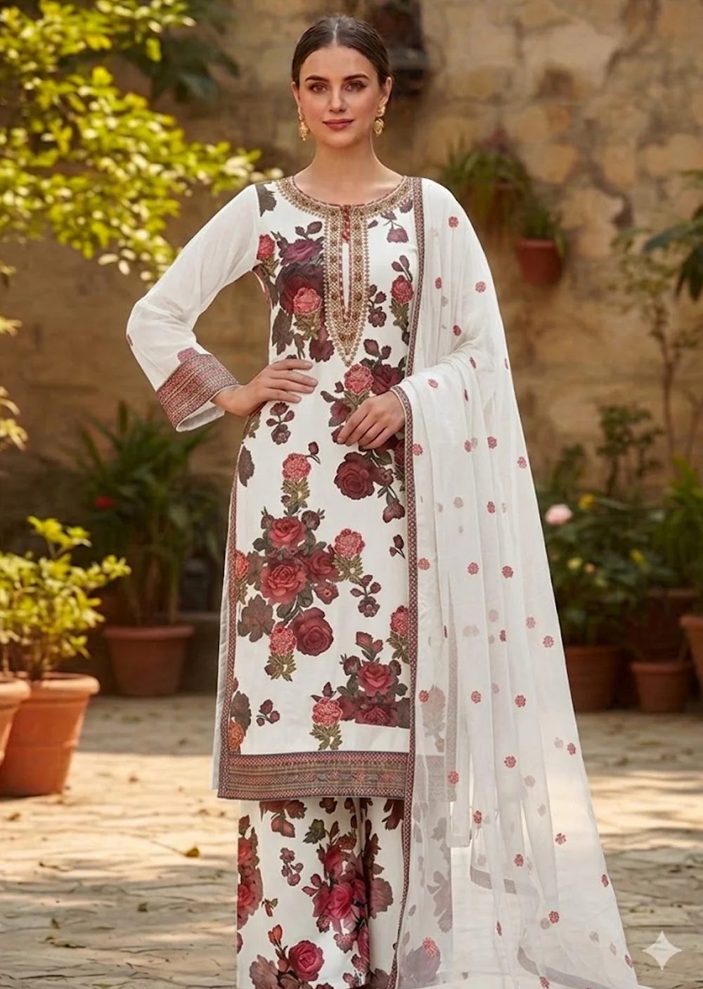 SFSH-13 - Readymade - Chiffon Net Outfit 2026 - Image 4