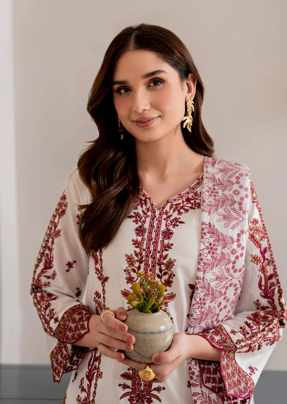 Sharjeena- Readymade 3 Piece Cotton Suit - Image 2