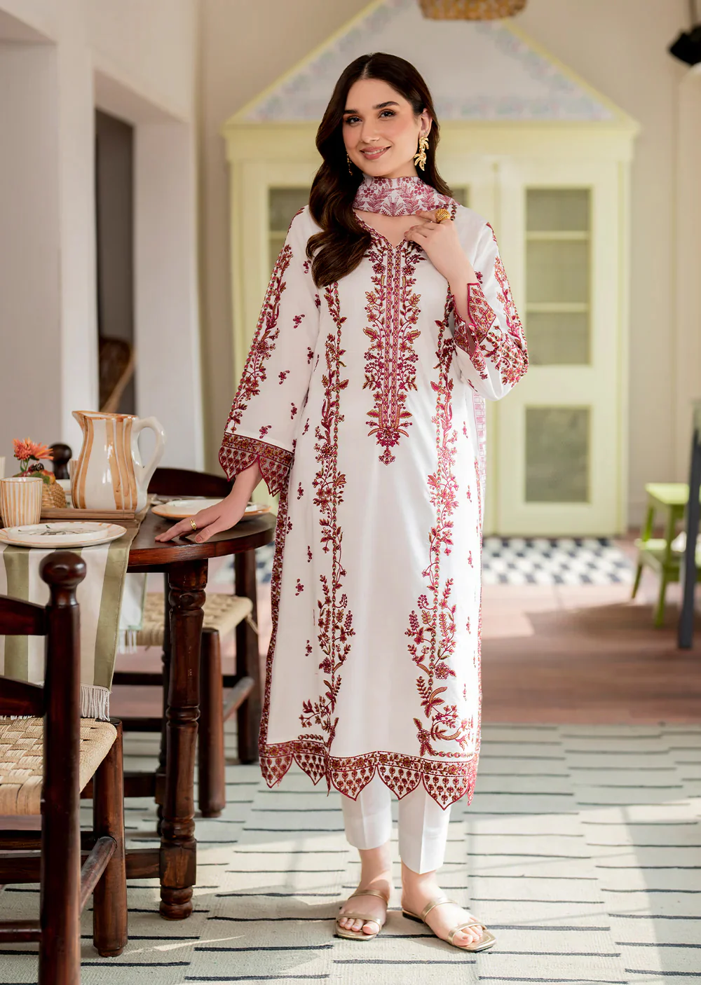 Sharjeena- Readymade 3 Piece Cotton Suit - Image 6