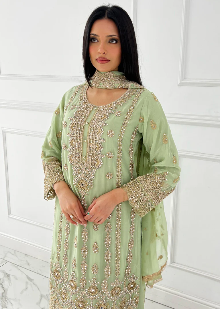 Shaz1801 - Readymade - Chiffon - Mummy n Me Outfit - Image 7