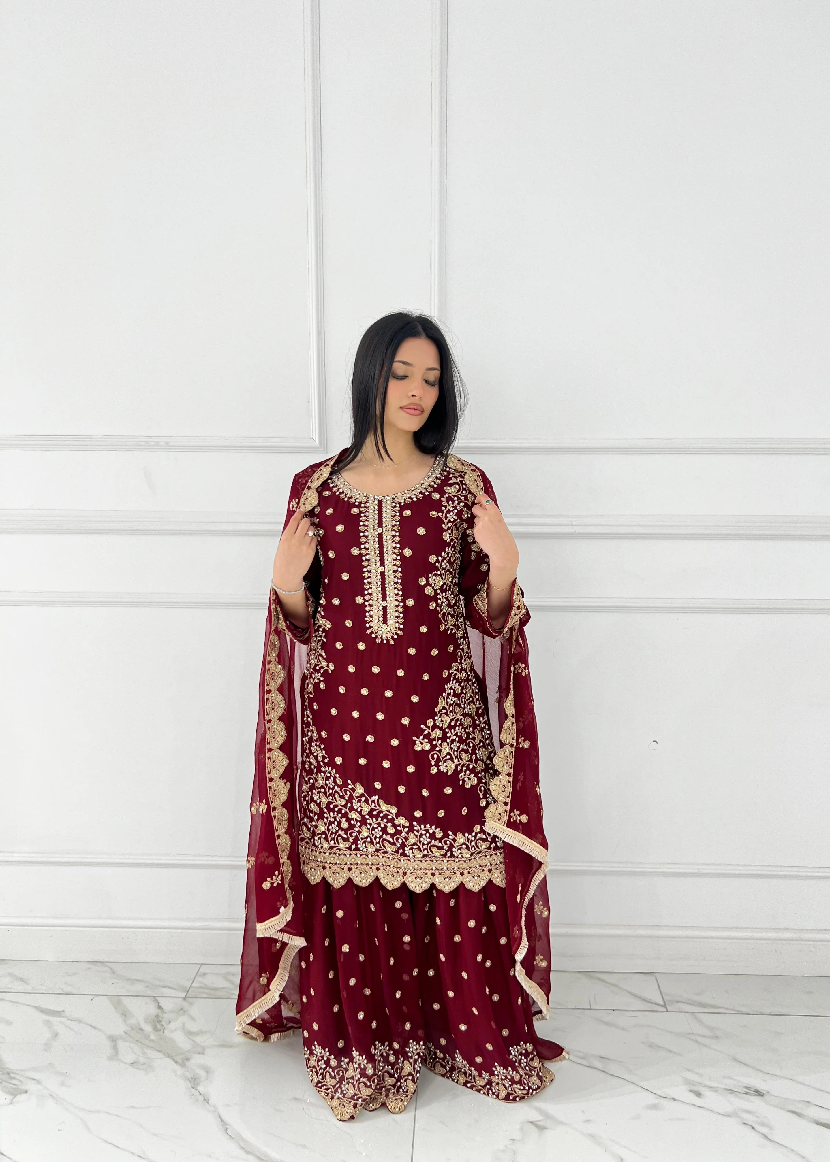 Shaz1817 - Readymade - Chiffon - Mummy n Me Outfit - Image 17