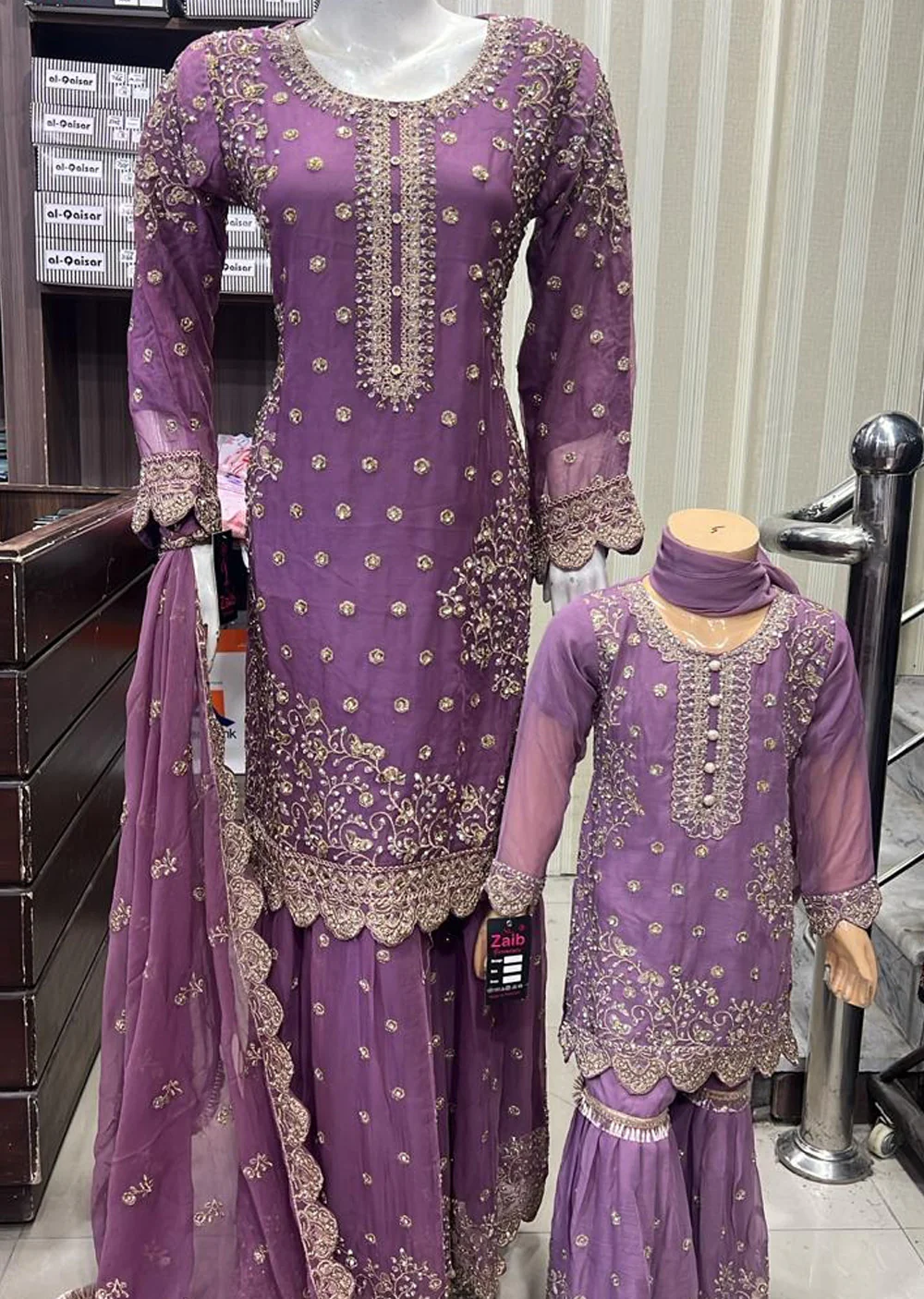 Shaz1817 - Readymade - Chiffon - Mummy n Me Outfit - Image 8