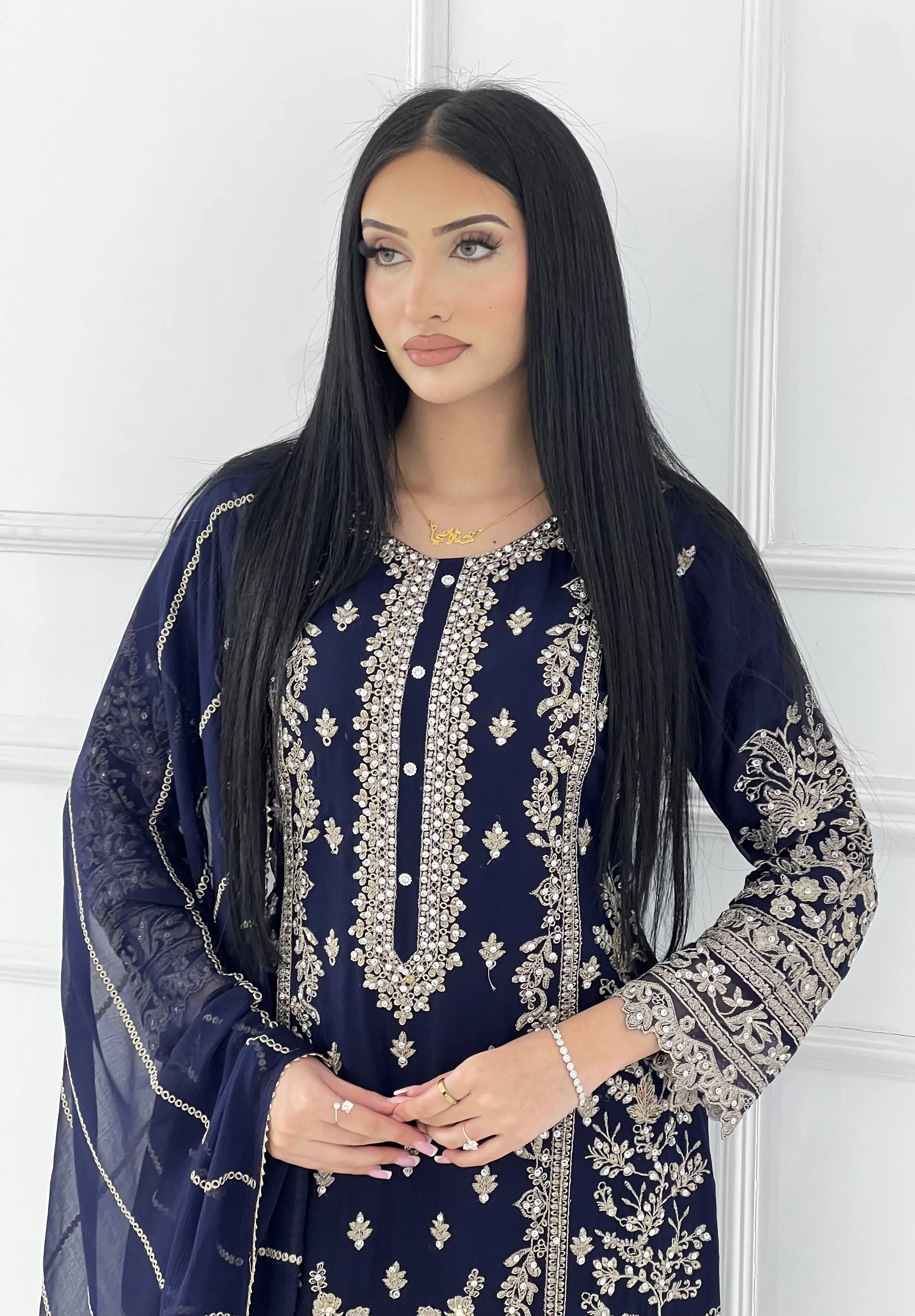 Shaz1903 - Readymade Chiffon Suit - Image 3