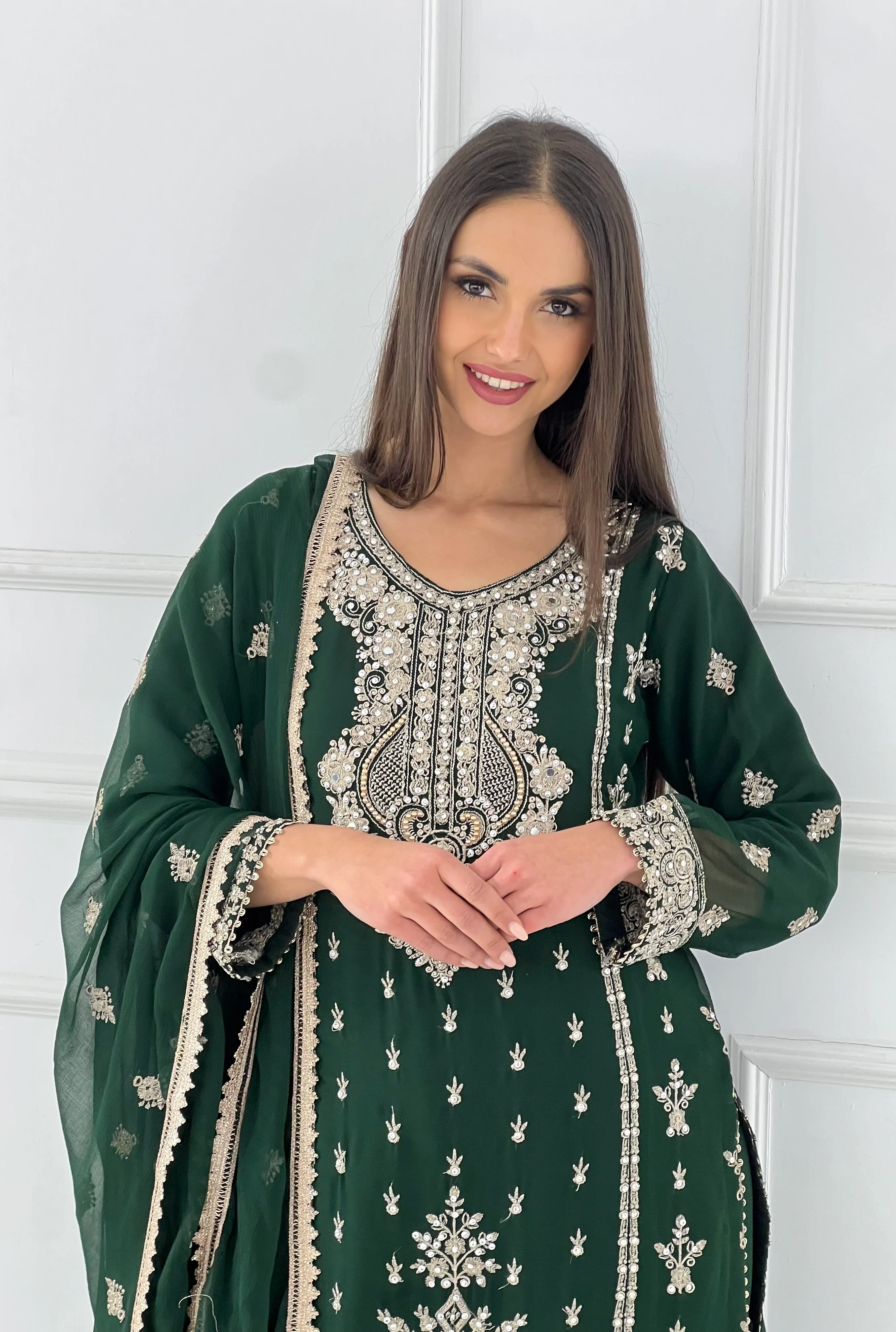 SHAZ1904 - Readymade - Chiffon - Mummy n Me Outfit - Image 10
