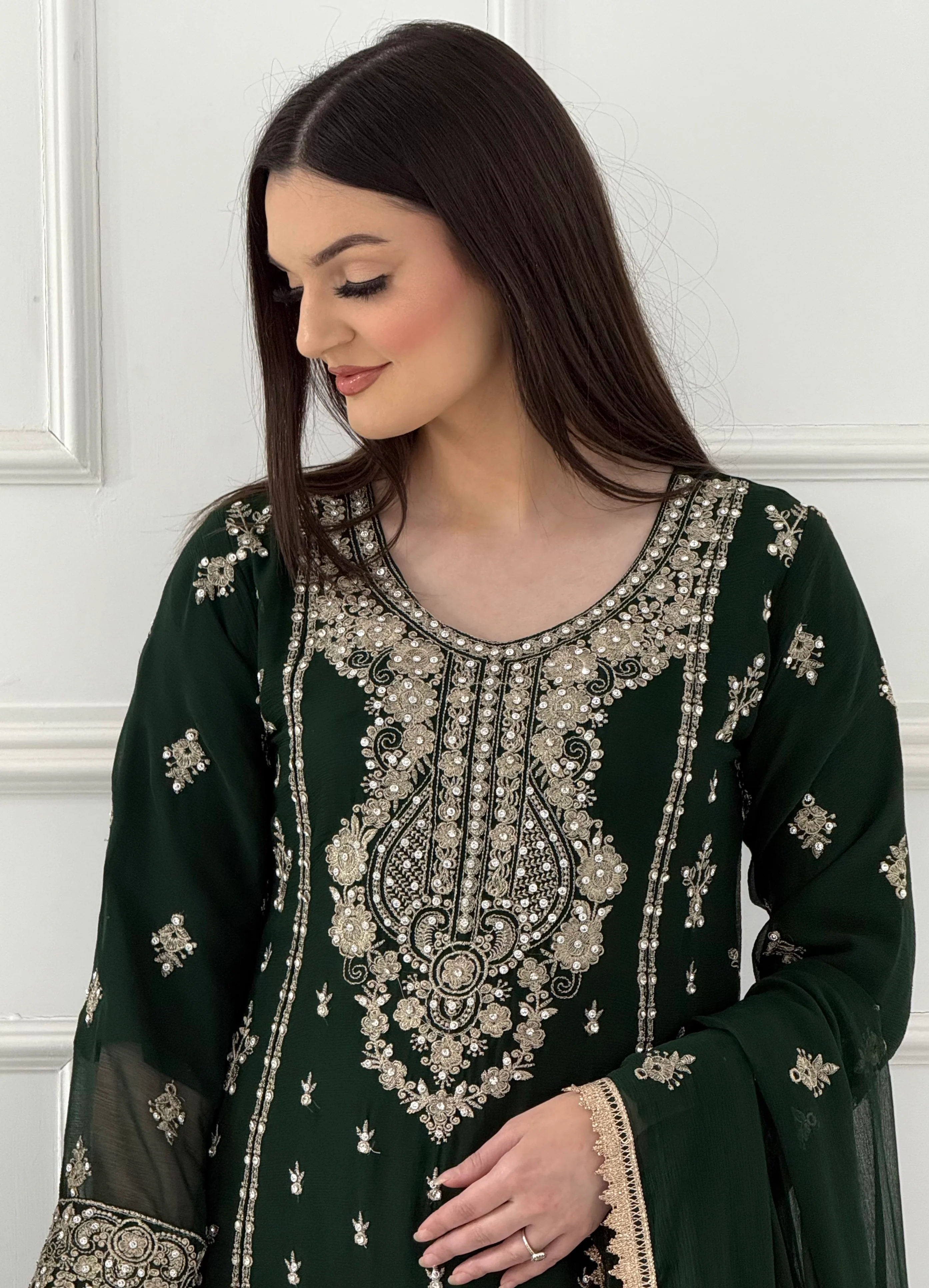 SHAZ1904 - Readymade - Chiffon - Mummy n Me Outfit - Image 12