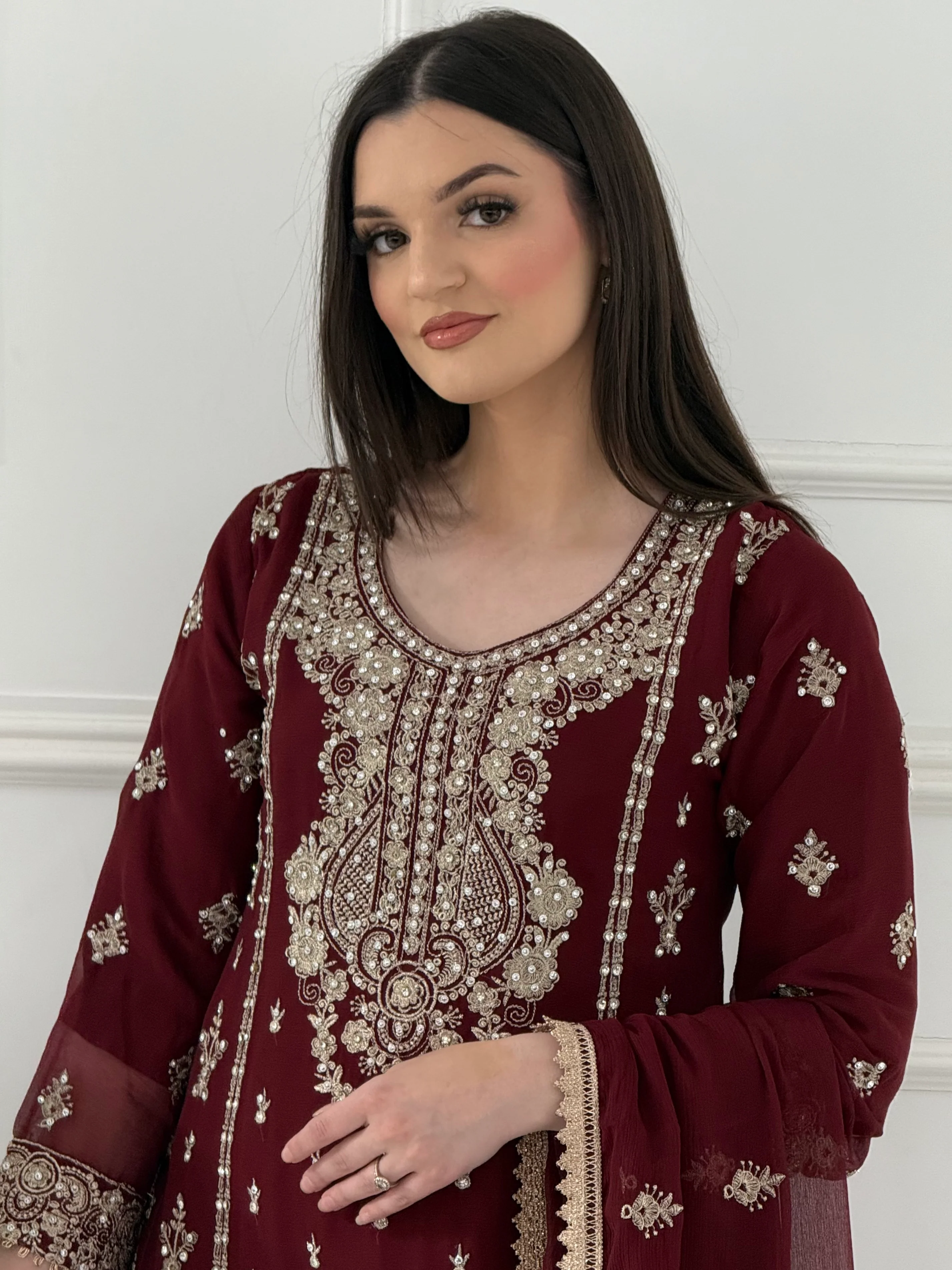 SHAZ1904 - Readymade - Chiffon - Mummy n Me Outfit - Image 13