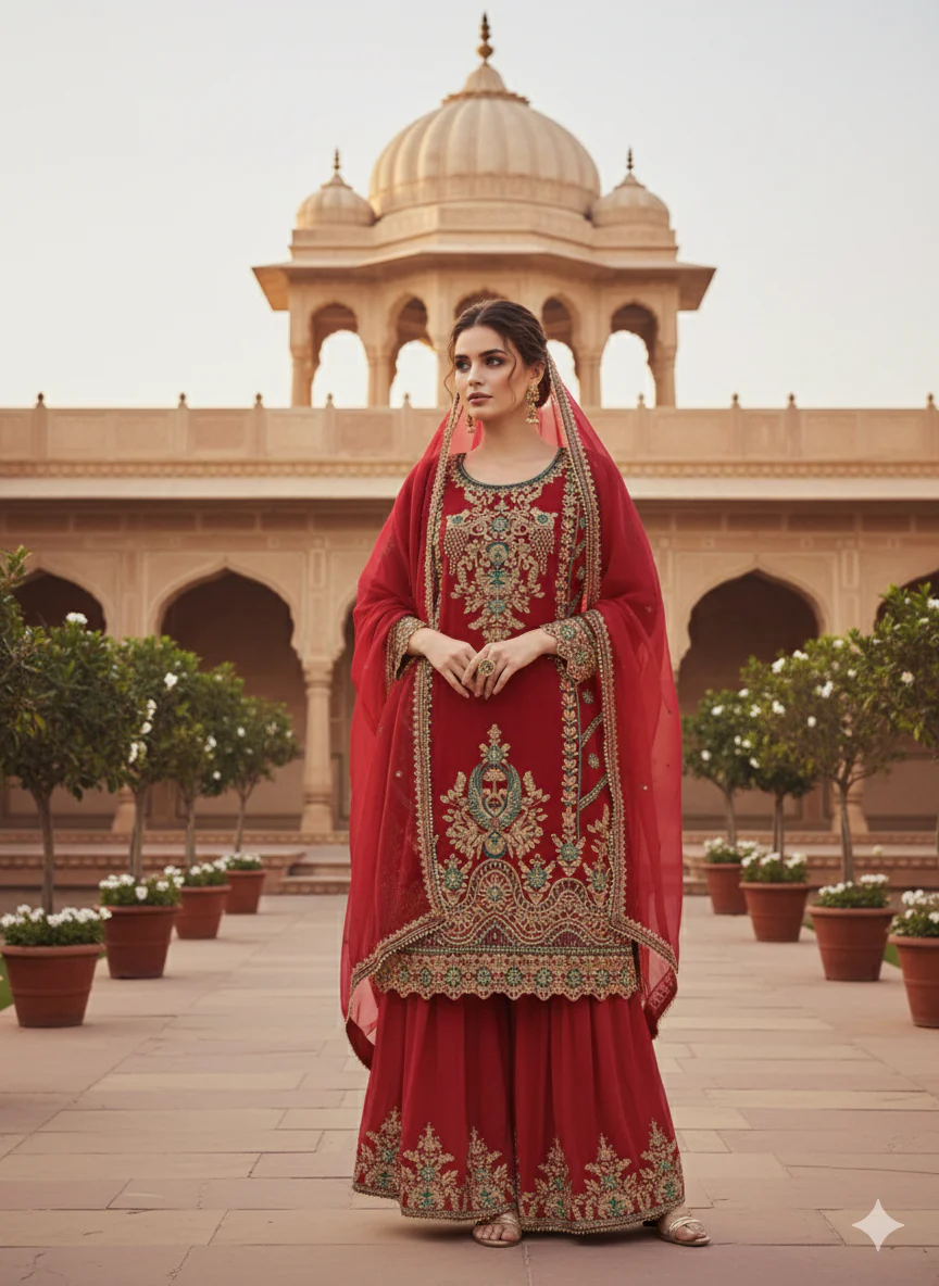 Shaz1907 - Readymade Chiffon Suit - Image 2
