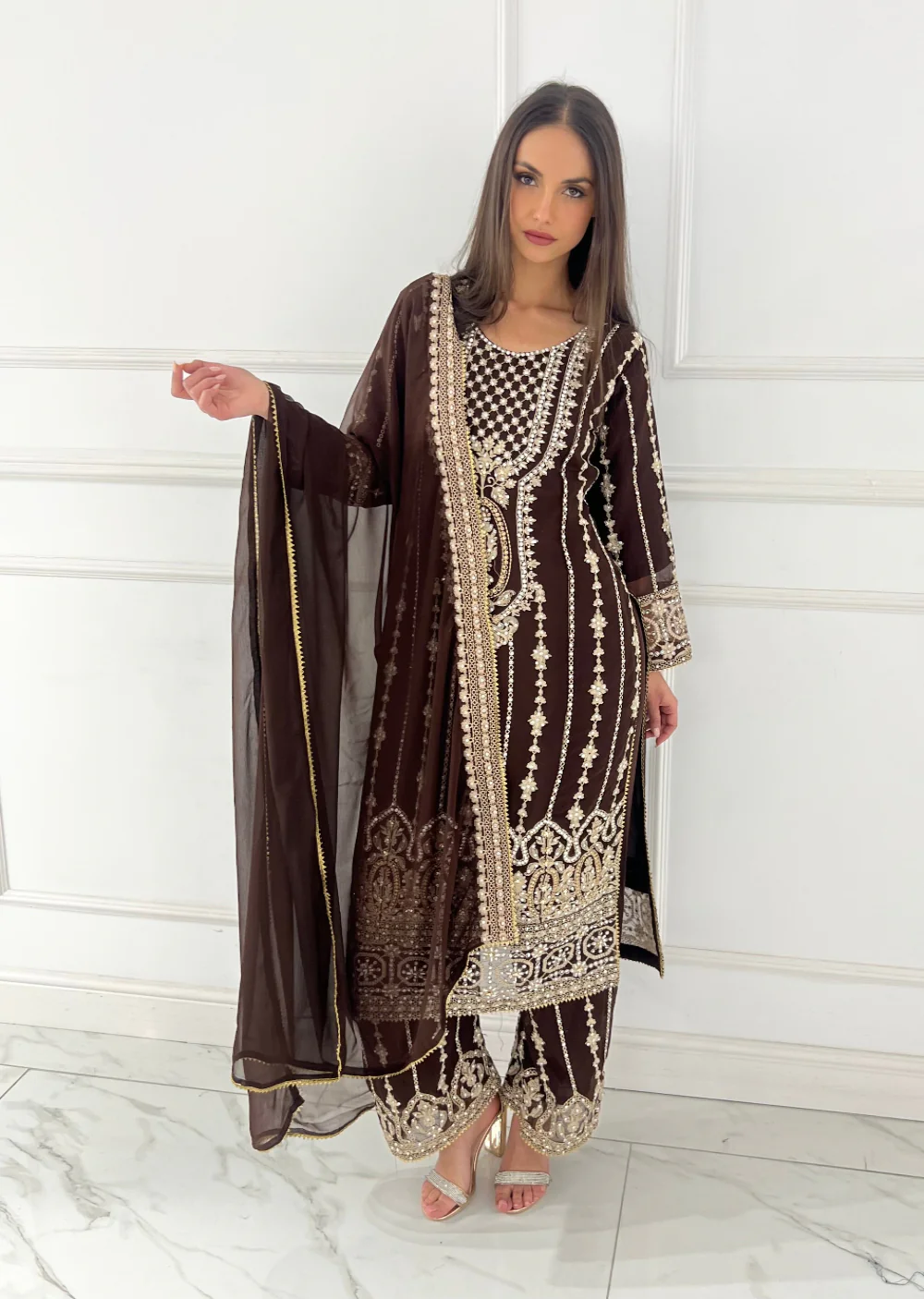 Shaz1910 - Readymade Chiffon Suit