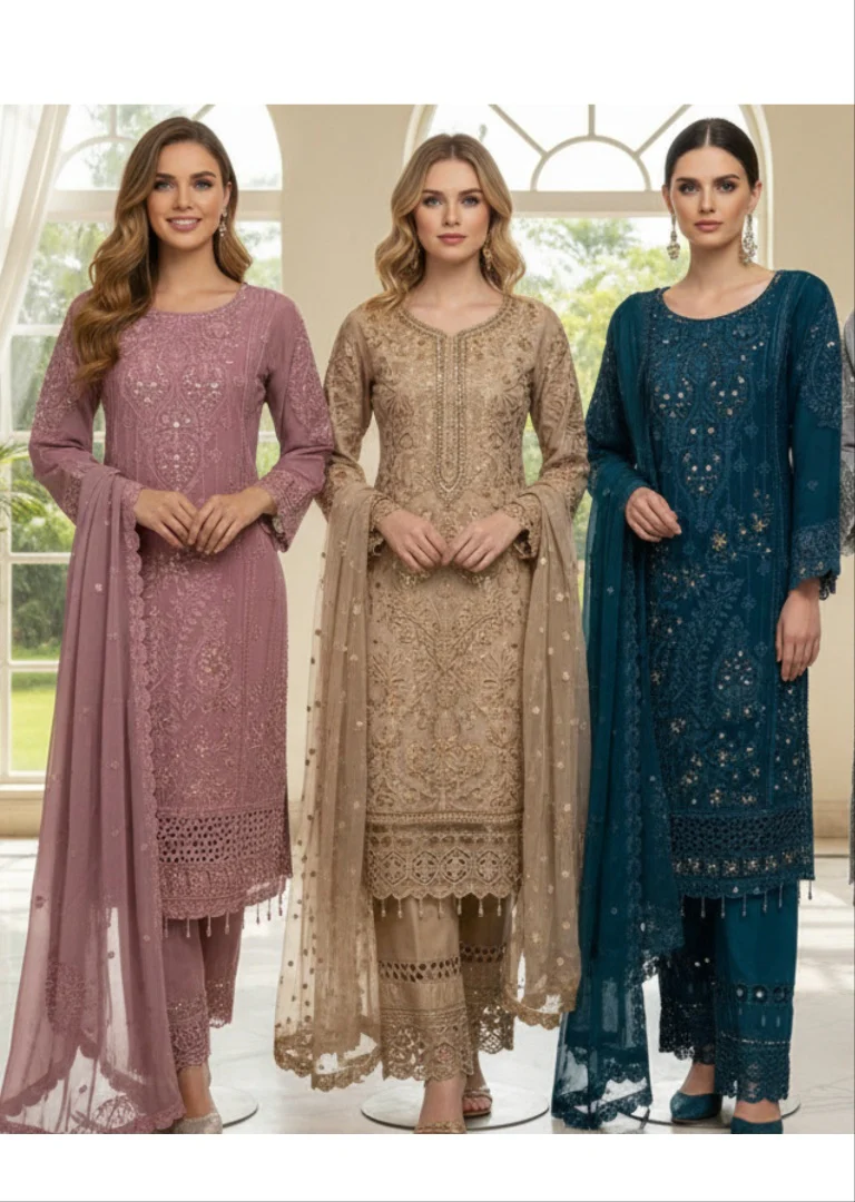 Shaz1912 - Readymade Chiffon Suit - Image 2