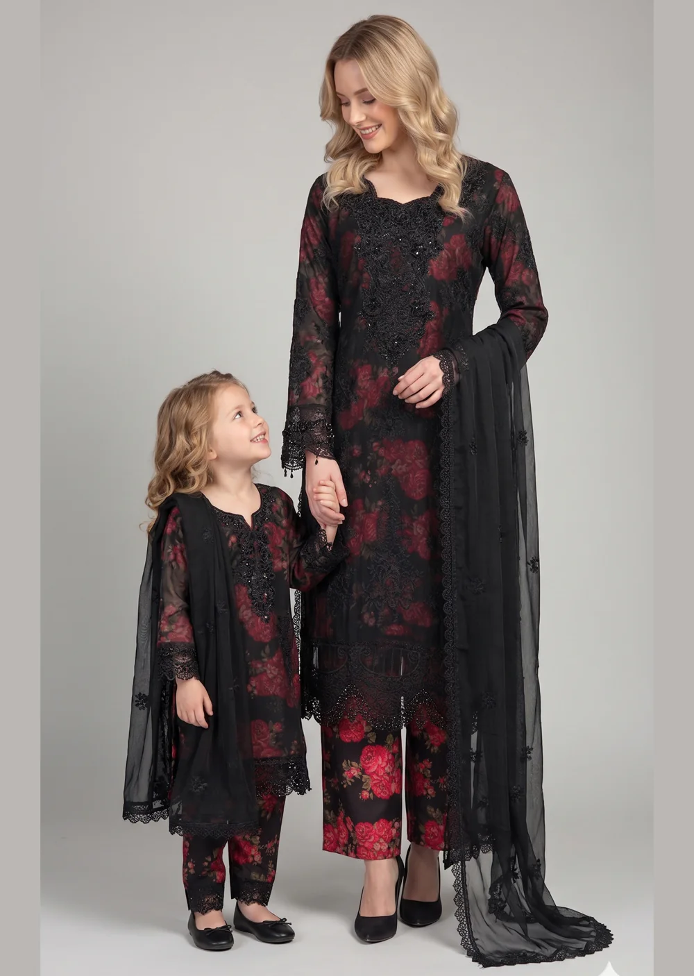 Shaz1913 - Readymade Chiffon Mummy n Me Outfit