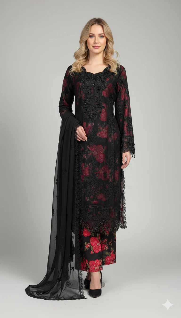 Shaz1913 - Readymade Chiffon Mummy n Me Outfit - Image 9
