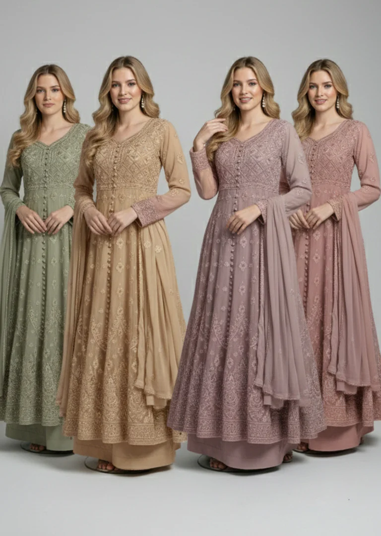 SHAZ1928 - Durrah - Chiffon Mummy n Me Maxi Dress - Image 4