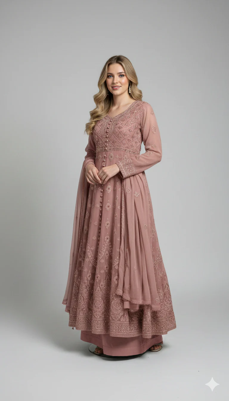 SHAZ1928 - Durrah - Chiffon Mummy n Me Maxi Dress - Image 5
