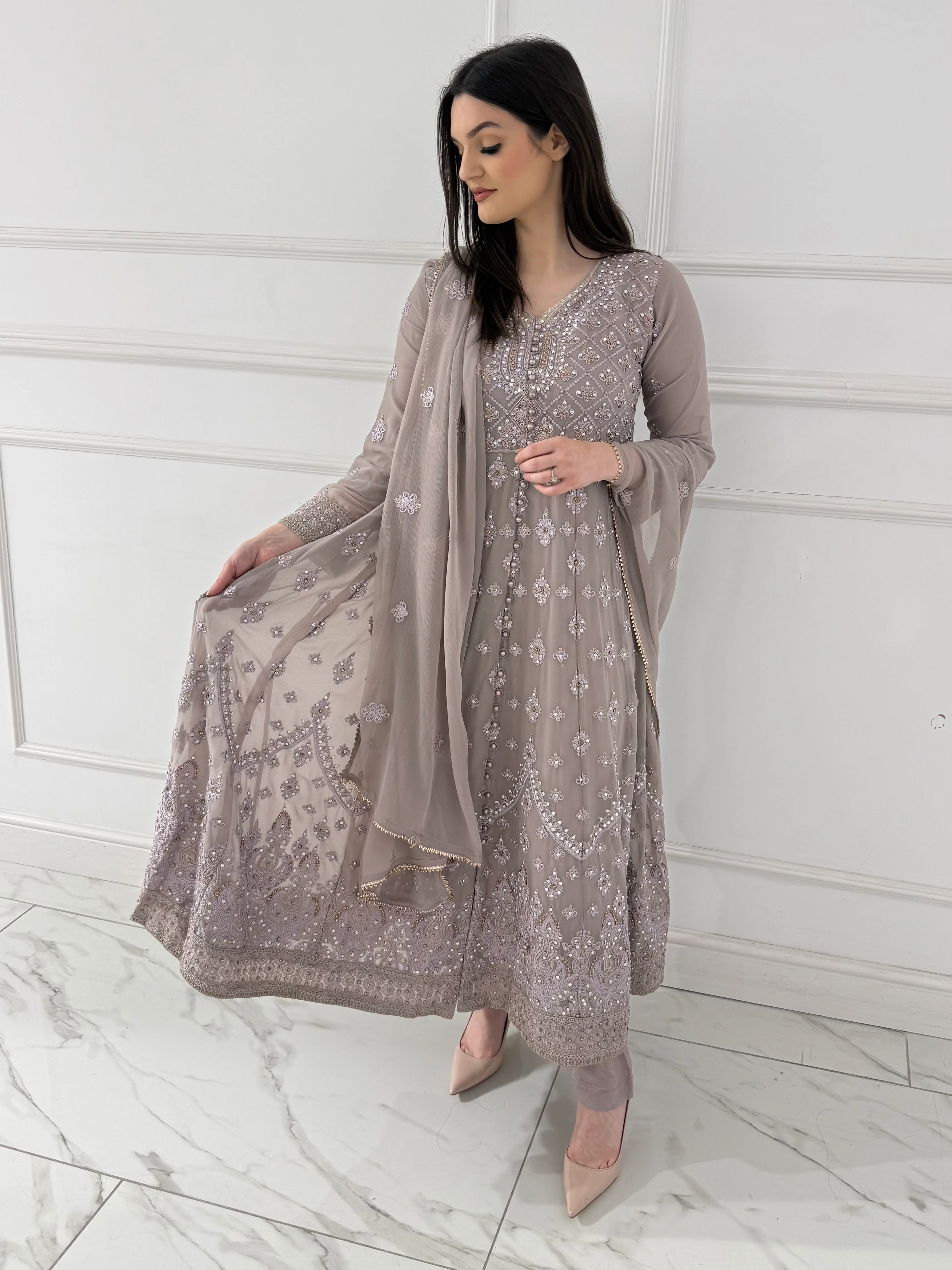 SHAZ1928 - Durrah - Chiffon Mummy n Me Maxi Dress - Image 7