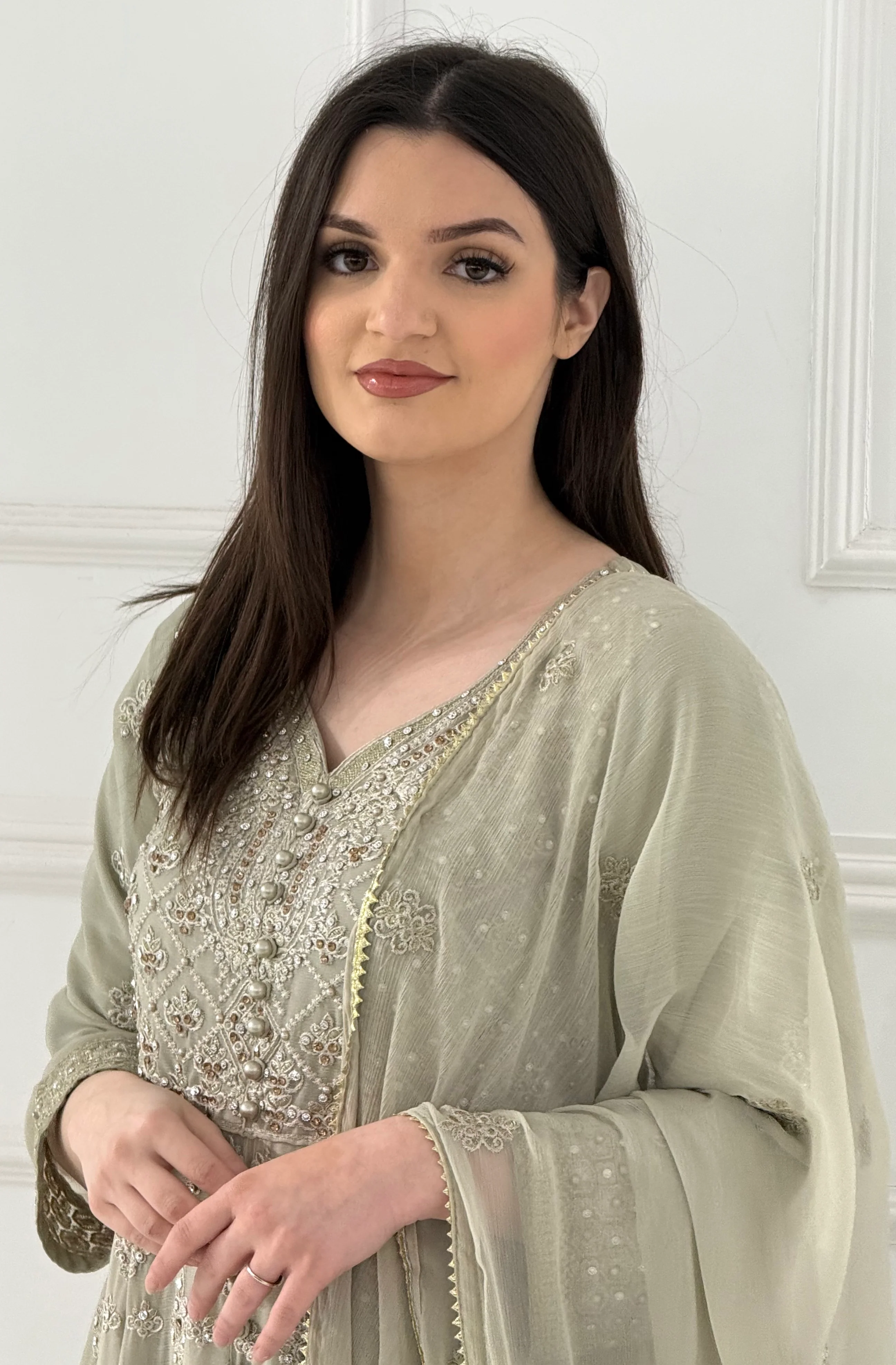 SHAZ1928 - Durrah - Chiffon Mummy n Me Maxi Dress - Image 8