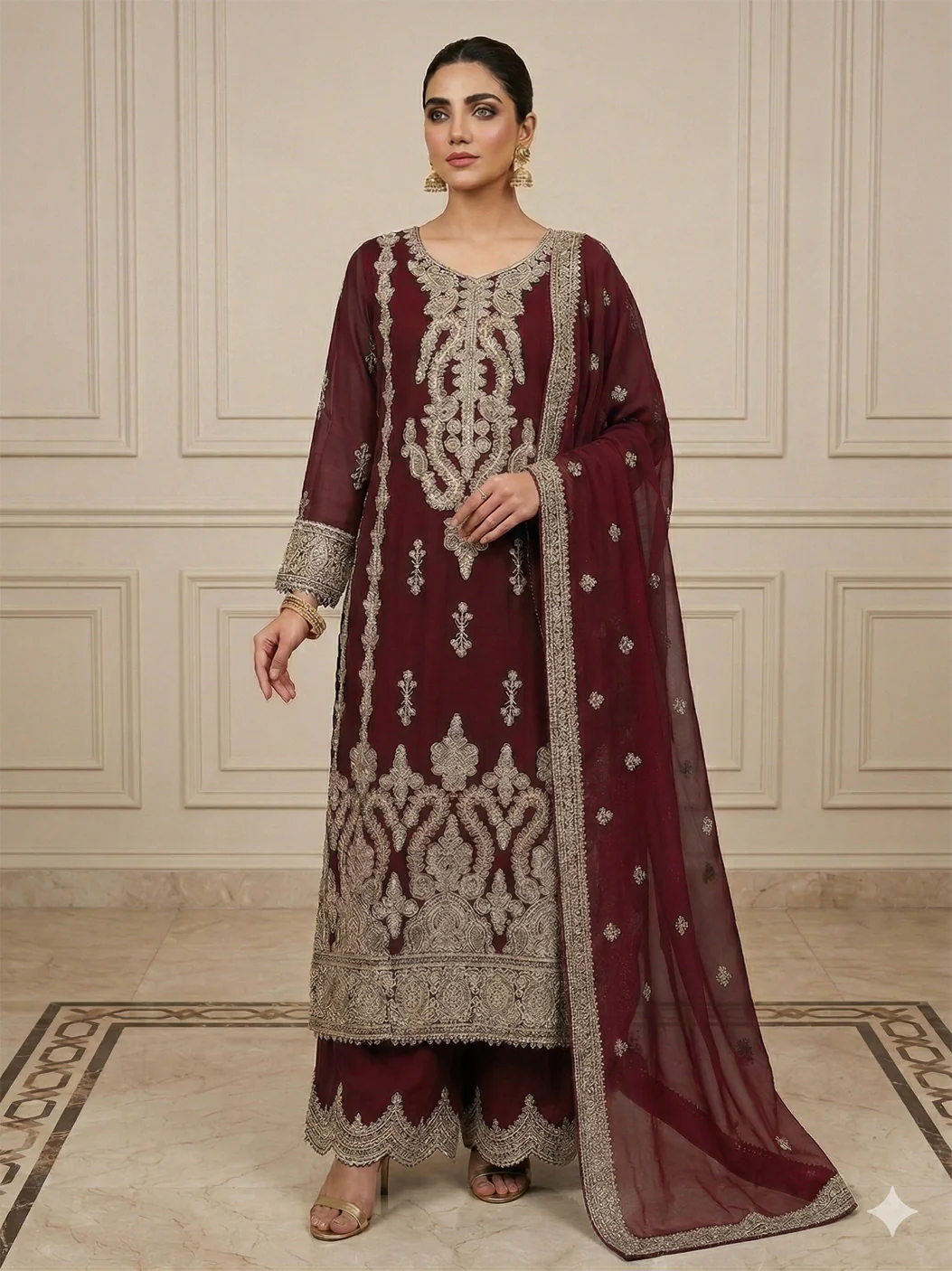 SHAZ1925 REEM - Chiffon Mummy n Me Outfit - Image 7