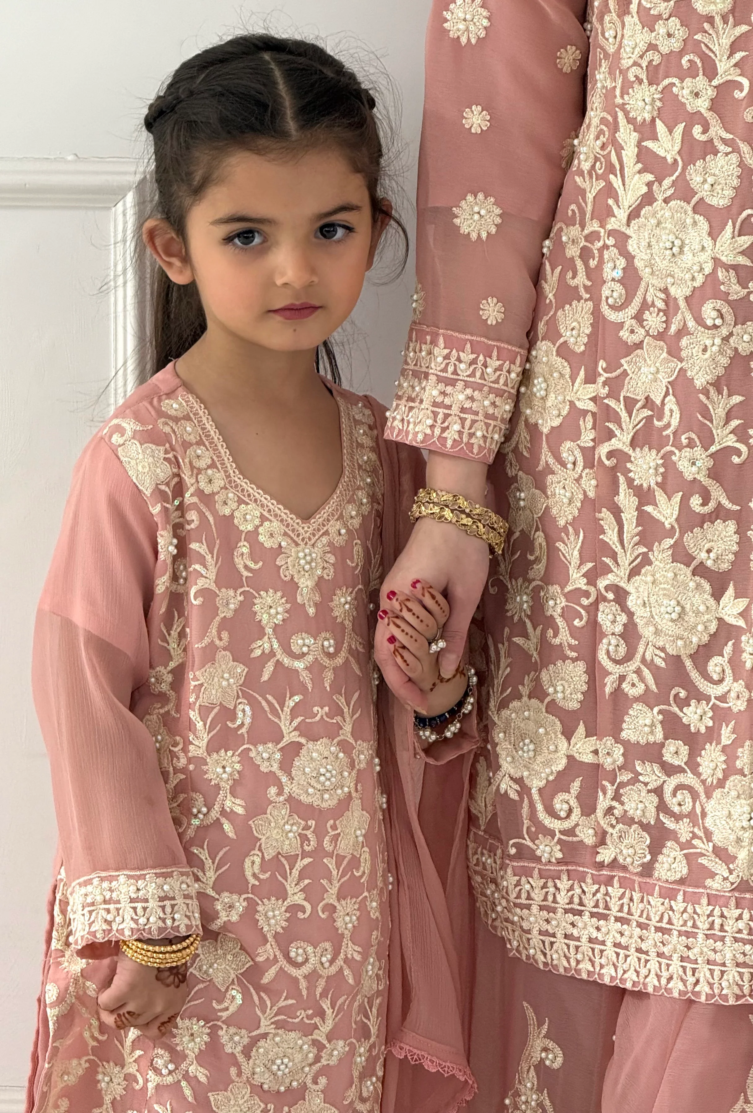SHAZ1926 - Readymade Chiffon Mummy n Me Outfit - Image 9