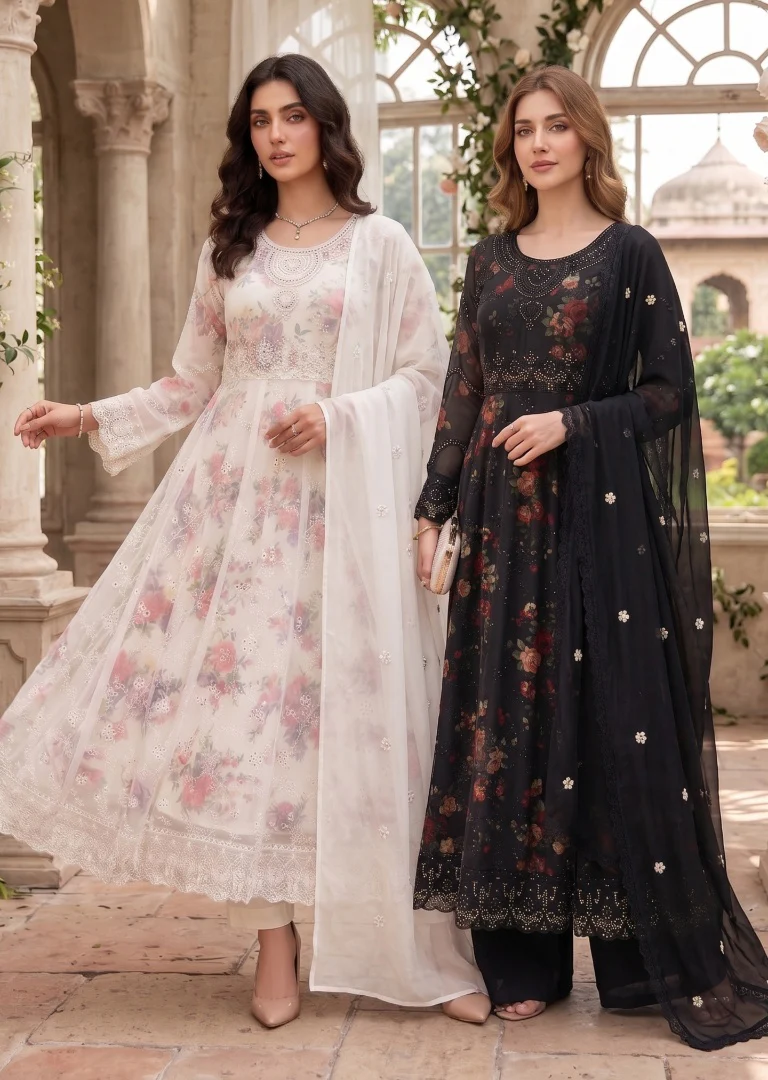 SHAZ1931 - Chiffon Suit | 3-Piece Formal Ensemble - Image 3