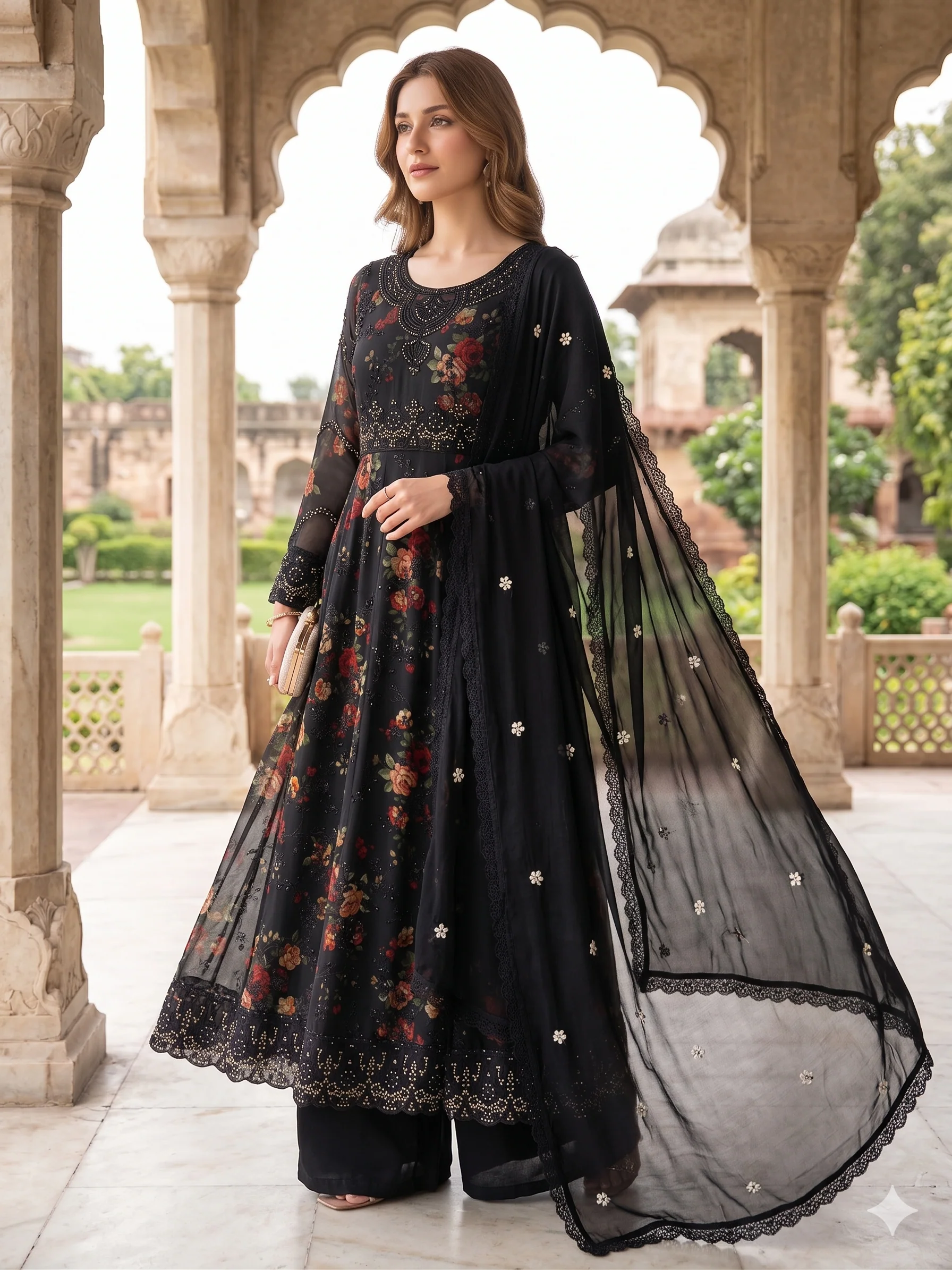 SHAZ1931 - Chiffon Suit | 3-Piece Formal Ensemble - Image 6