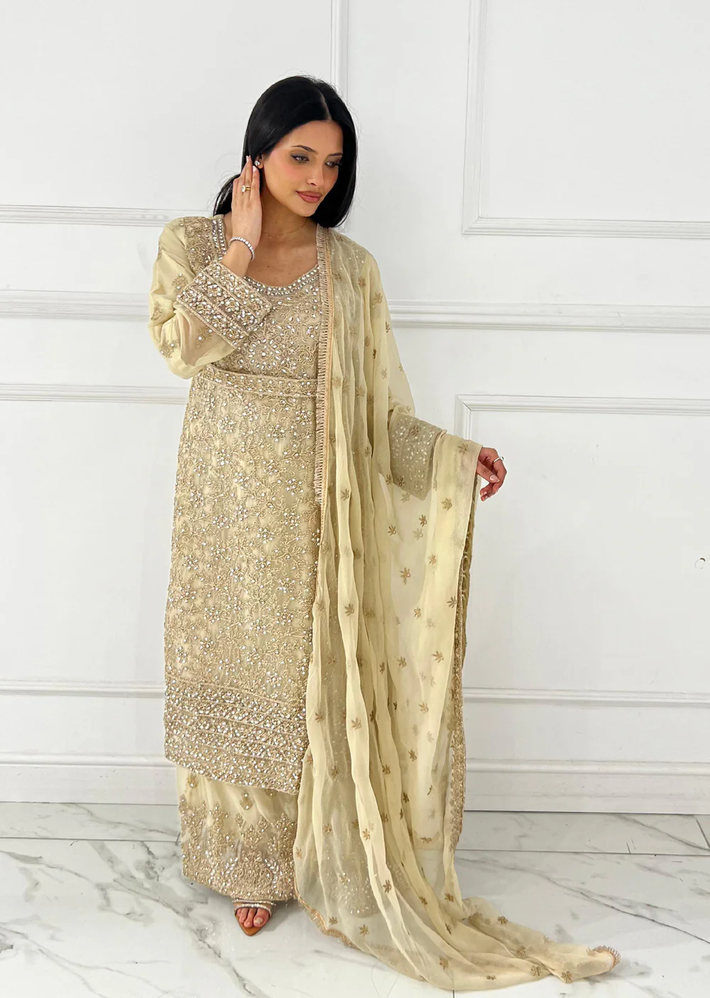 SHAZ9009 Chiffon Ghotta Work Suit
