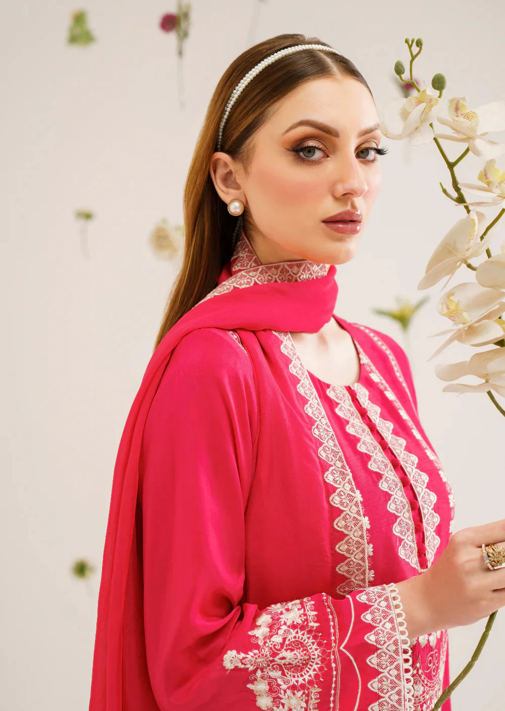 Shibra - Readymade 3 Piece Garnet Suit - Image 5