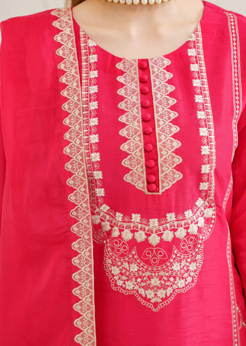 Shibra - Readymade 3 Piece Garnet Suit - Image 6