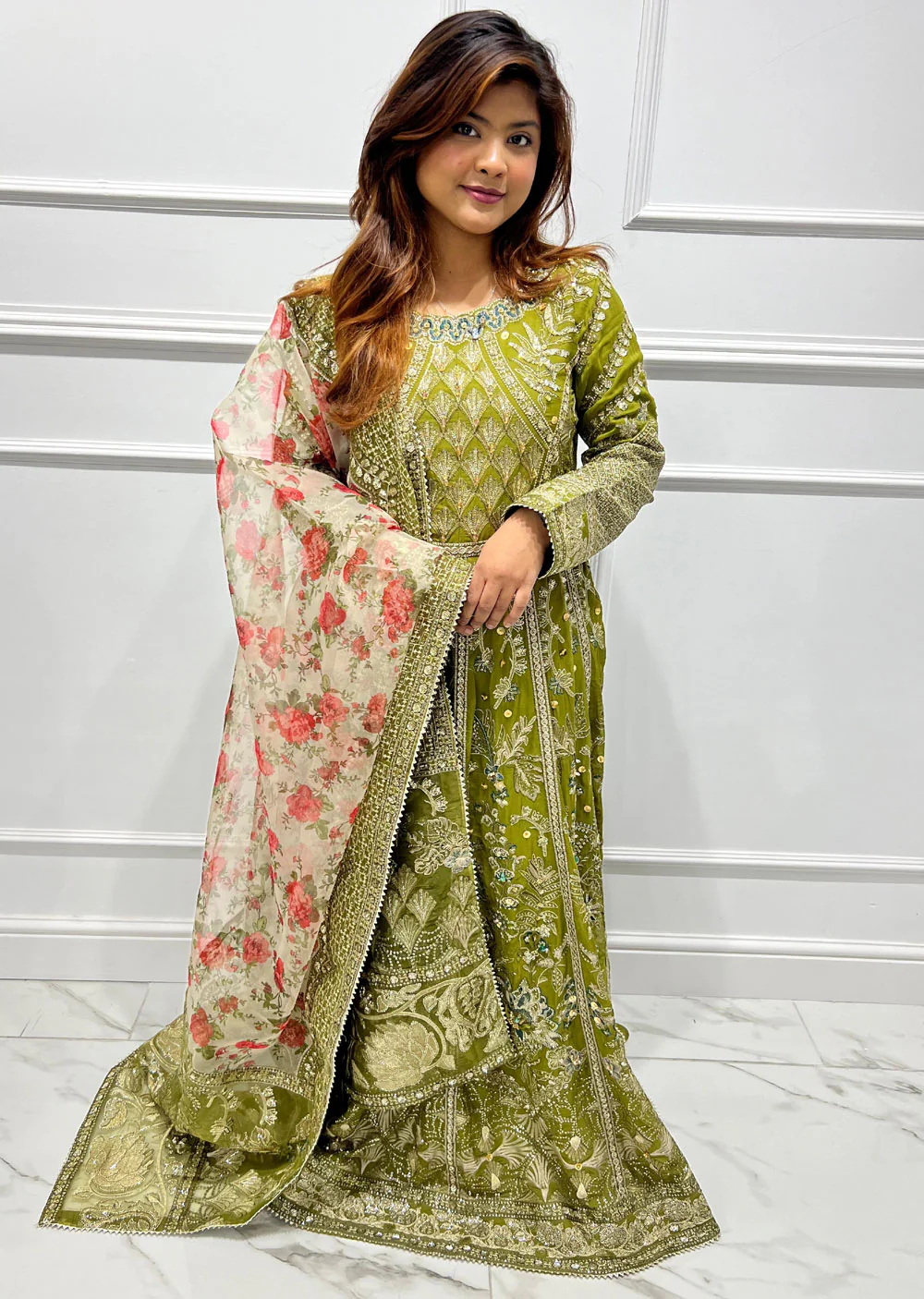 SJN3133 Mali - Readymade Chiffon Suit