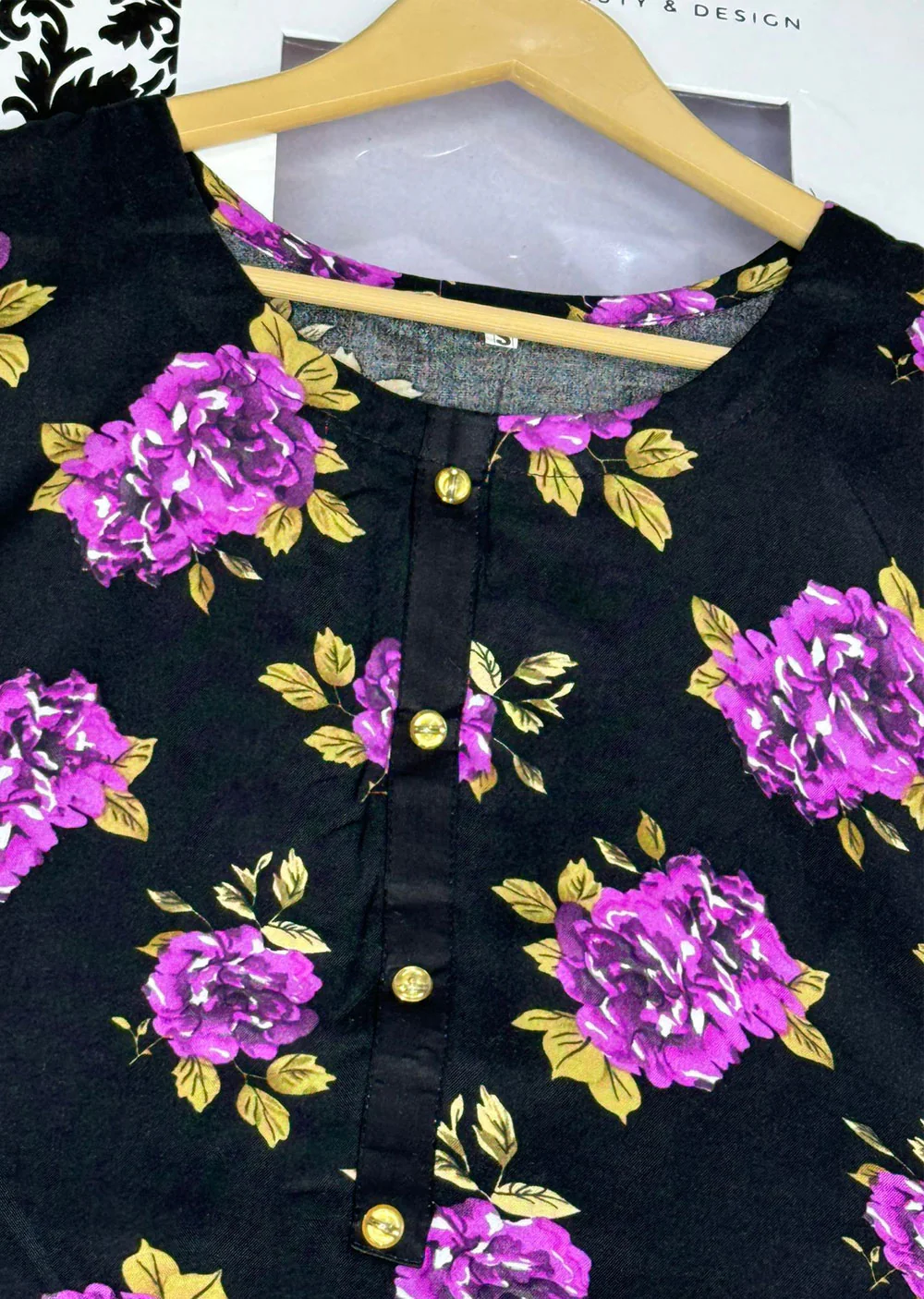 SLM803 Readymade Printed Linen 2 piece suit - Image 2