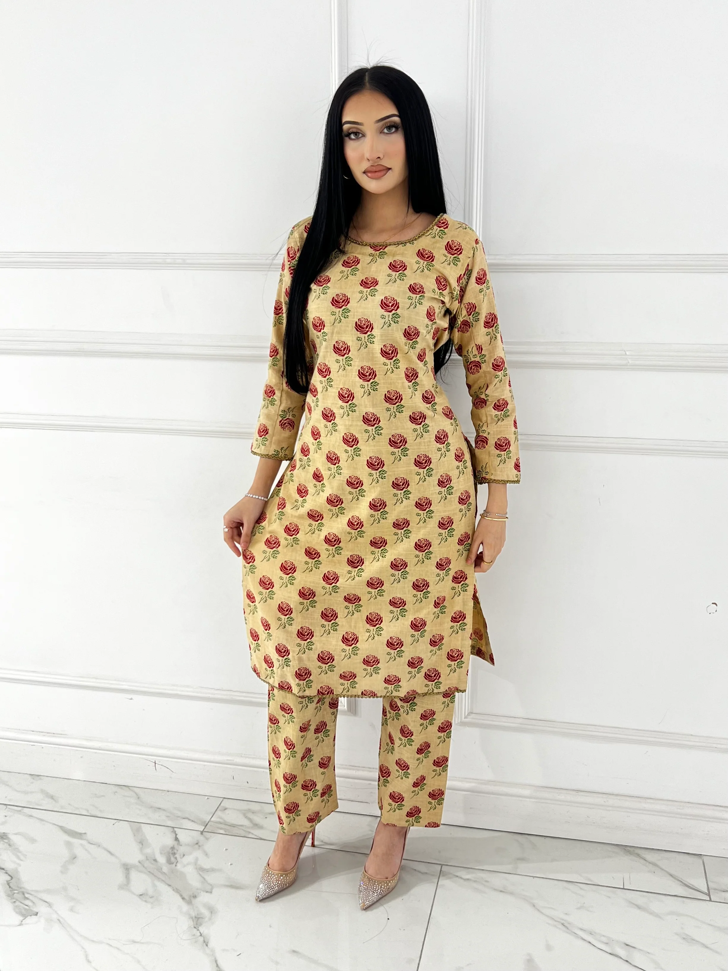 SLMN-22-19-12 - Readymade Khaddar Co-ord