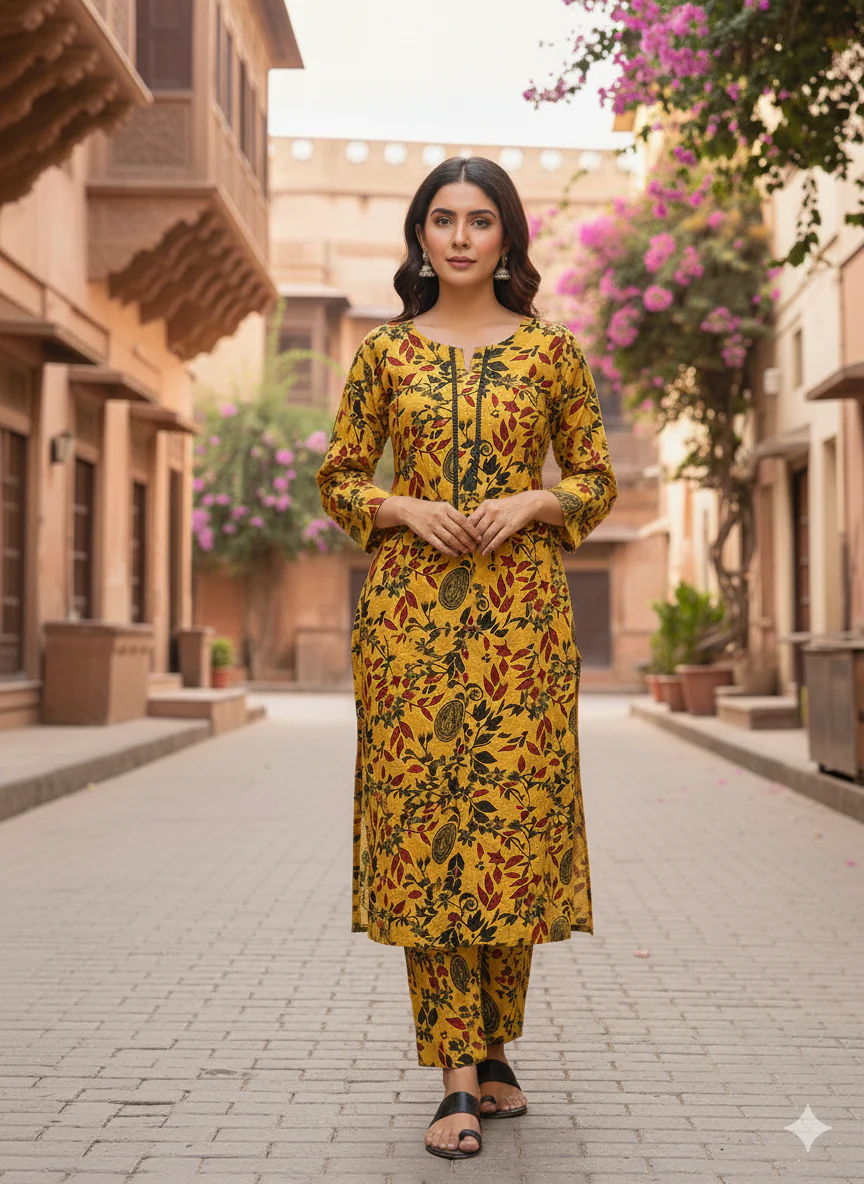 SLMN-22-19-12 - Readymade Khaddar Co-ord - Image 3