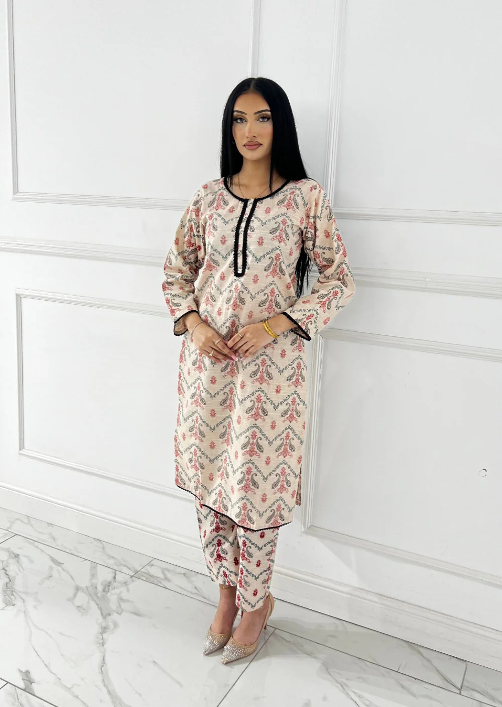 SLMN-29 Readymade Khaddar Co-ord