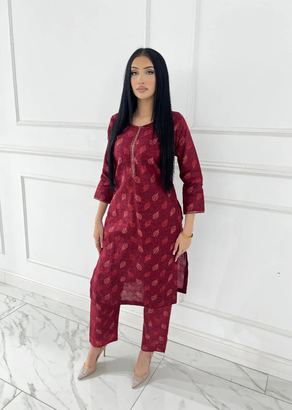 SLMN-34 Readymade Khaddar Co-ord