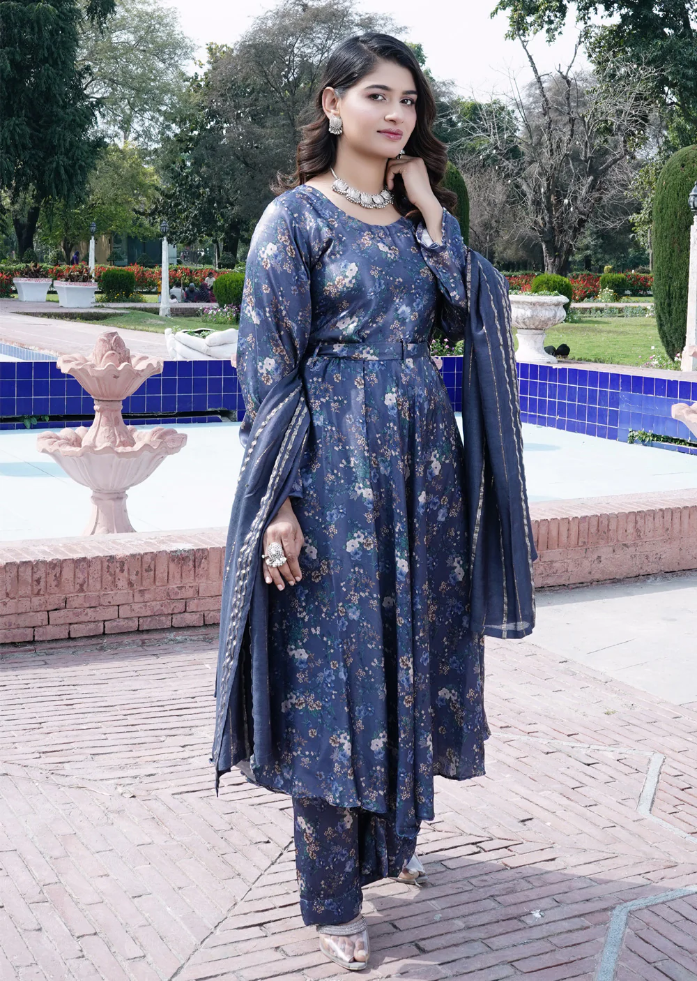 SLMPR-03 - Blue - Readymade - High Quality Printed Suit 2025