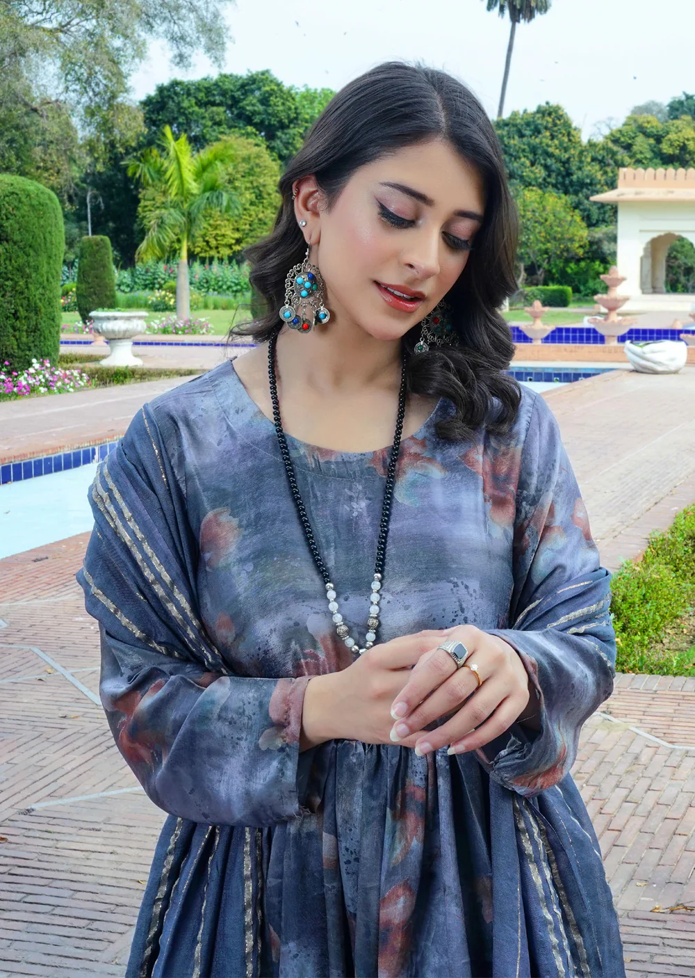 SLMPR-08 - Grey - Readymade - High Quality Printed Suit 2025 - Image 3