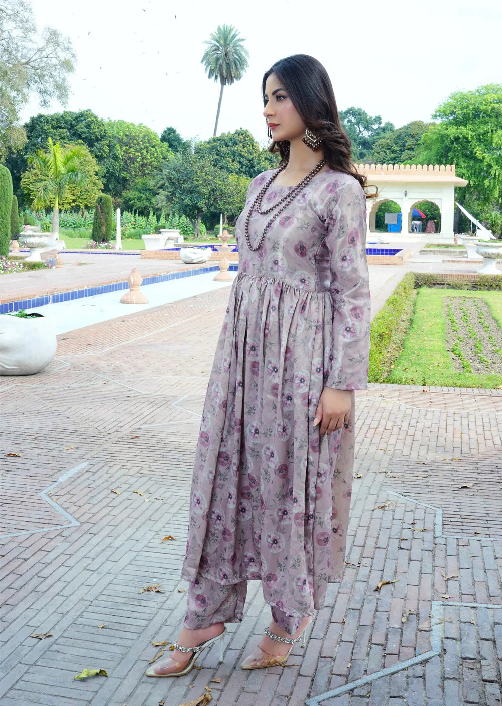 SLMPR-09 - Peach - Readymade - High Quality Printed Suit 2025 - Image 2