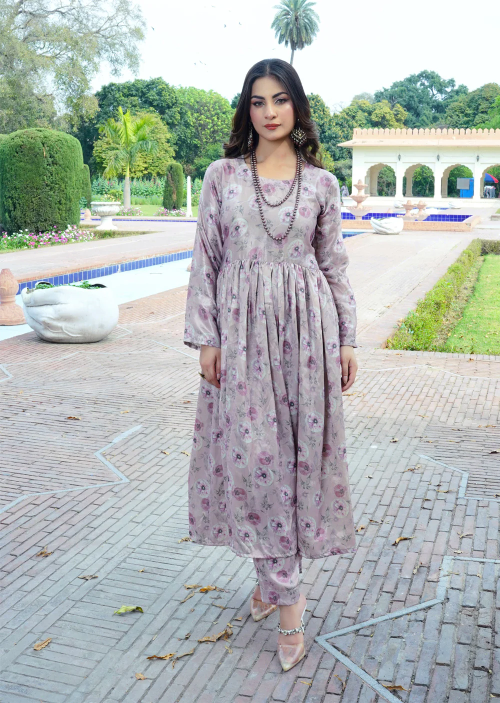 SLMPR-09 - Peach - Readymade - High Quality Printed Suit 2025 - Image 3