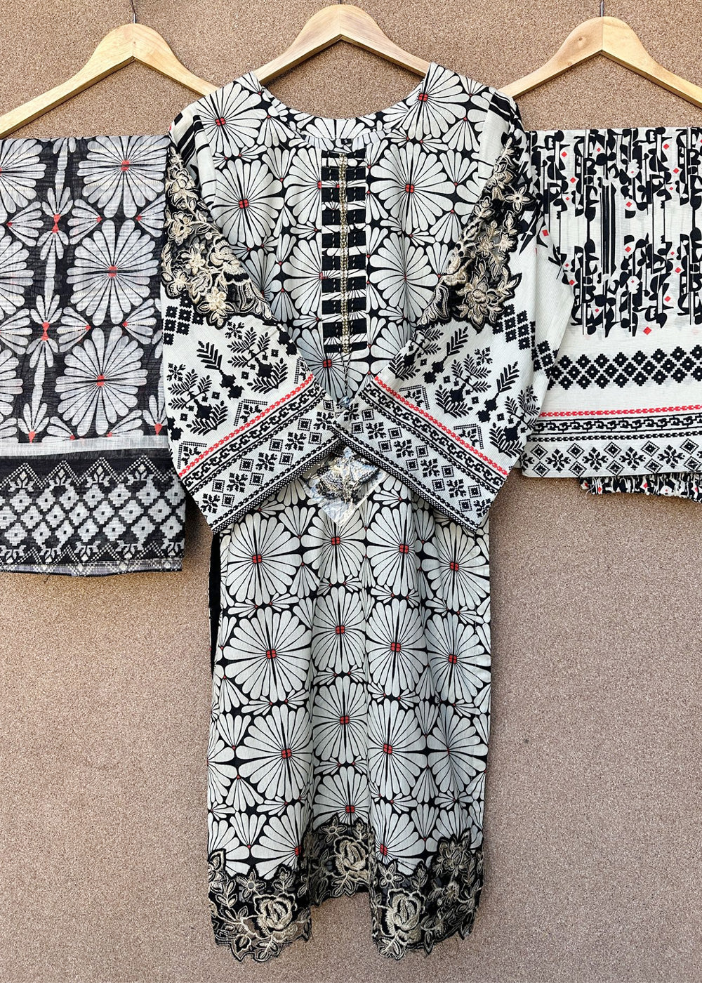 SLMPR-11 - Cream - Readymade - High Quality Printed Suit 2025 - Image 8