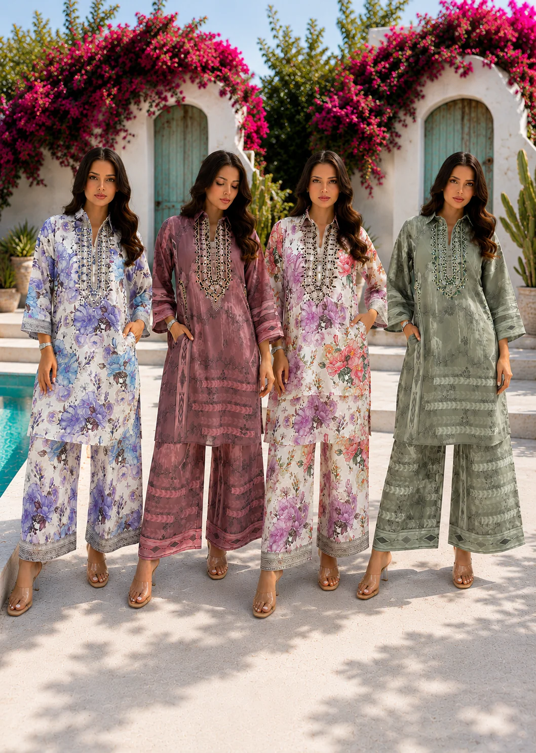 SMR3104- Readymade Silk 2 Piece Suit