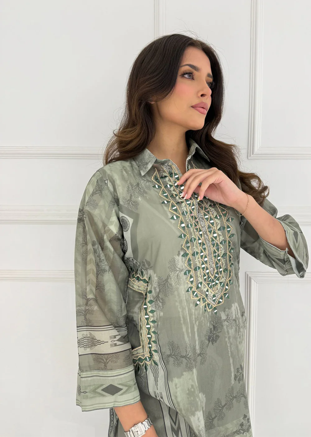 SMR3104- Readymade Silk 2 Piece Suit - Image 32