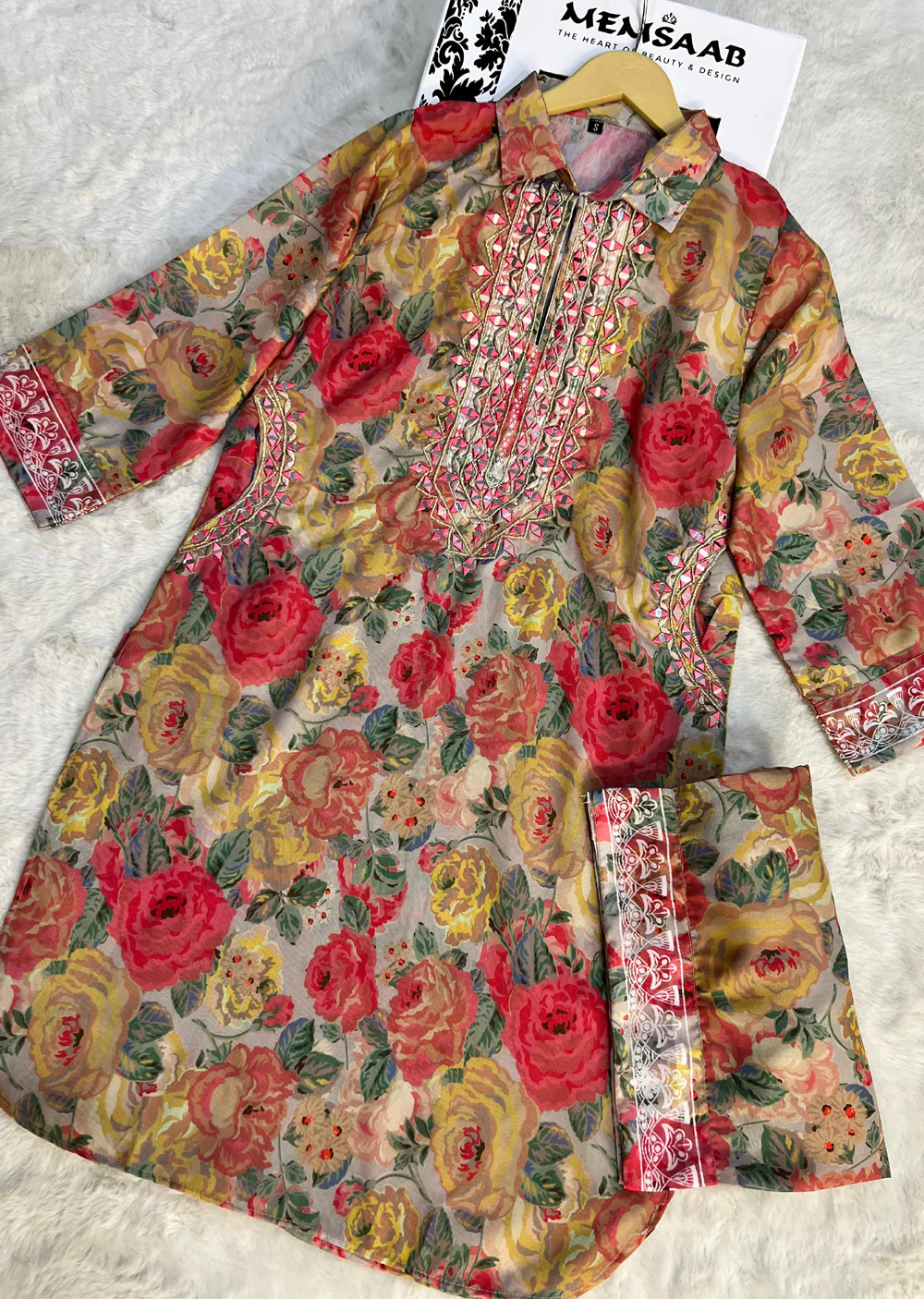 SMR3104- Readymade Silk 2 Piece Suit - Image 37