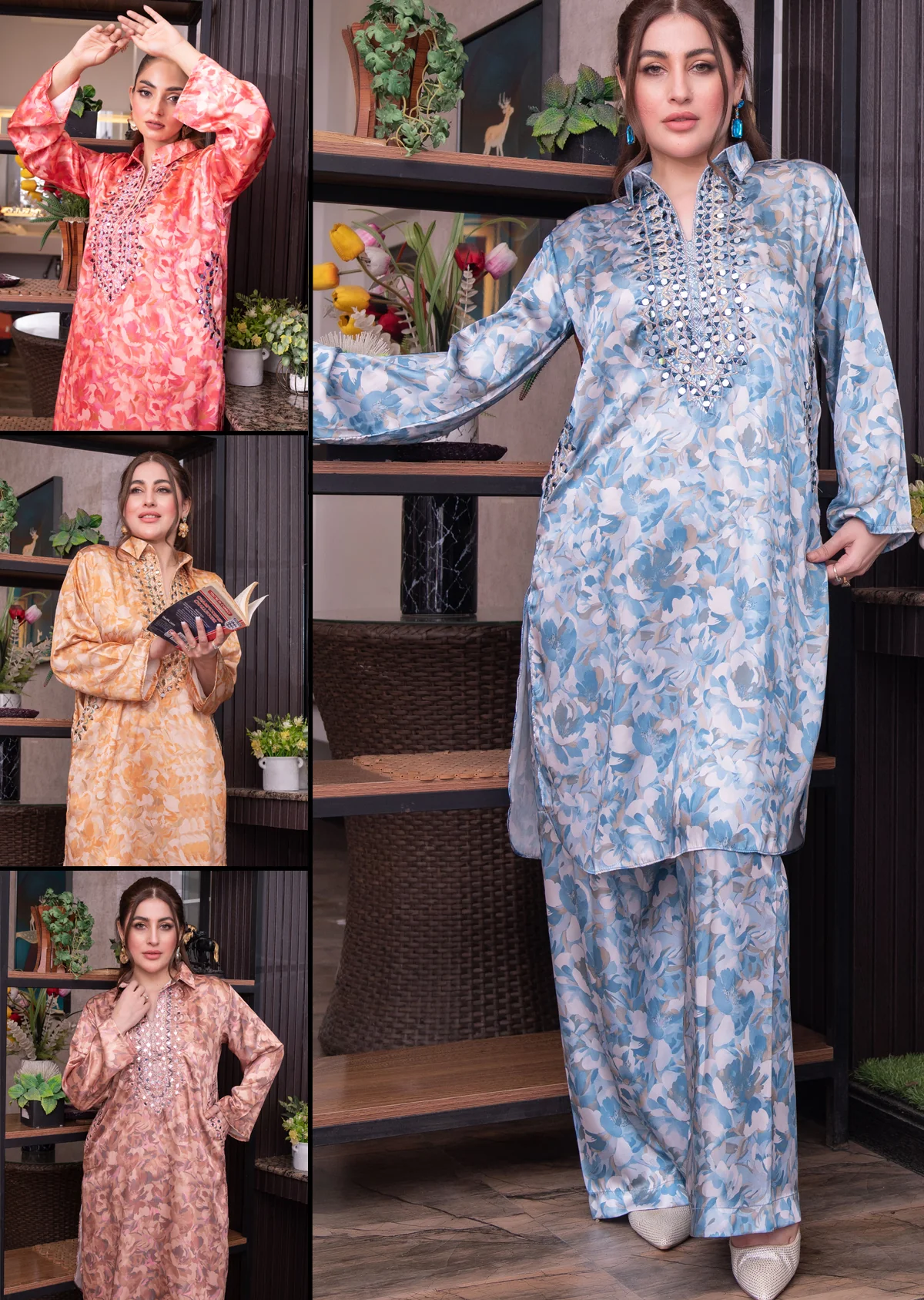 SMR3104- Readymade Silk 2 Piece Suit - Image 7