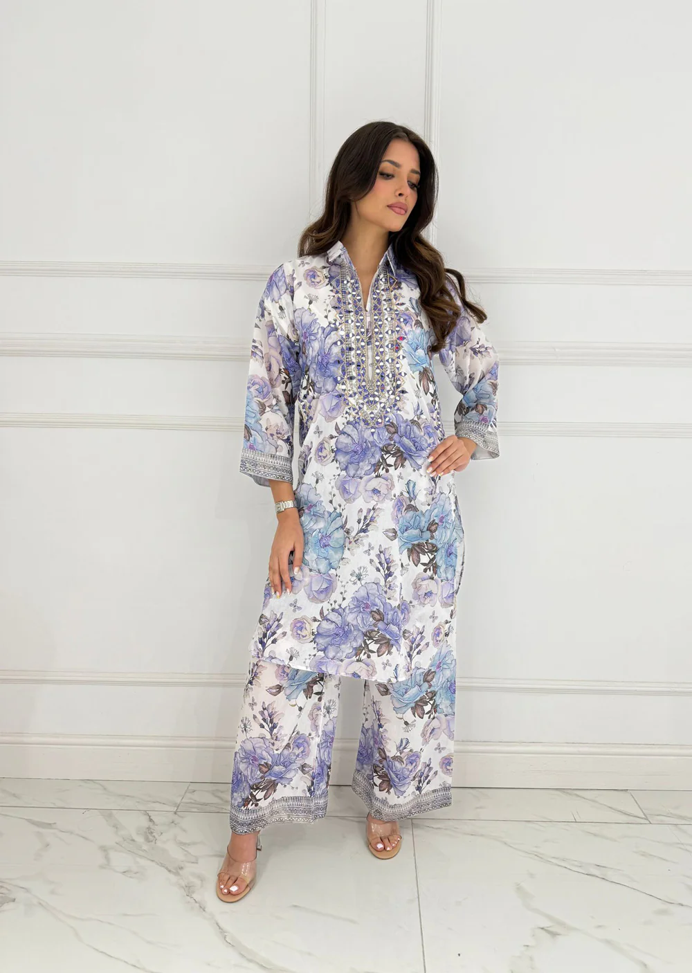 SMR3104- Readymade Silk 2 Piece Suit - Image 8