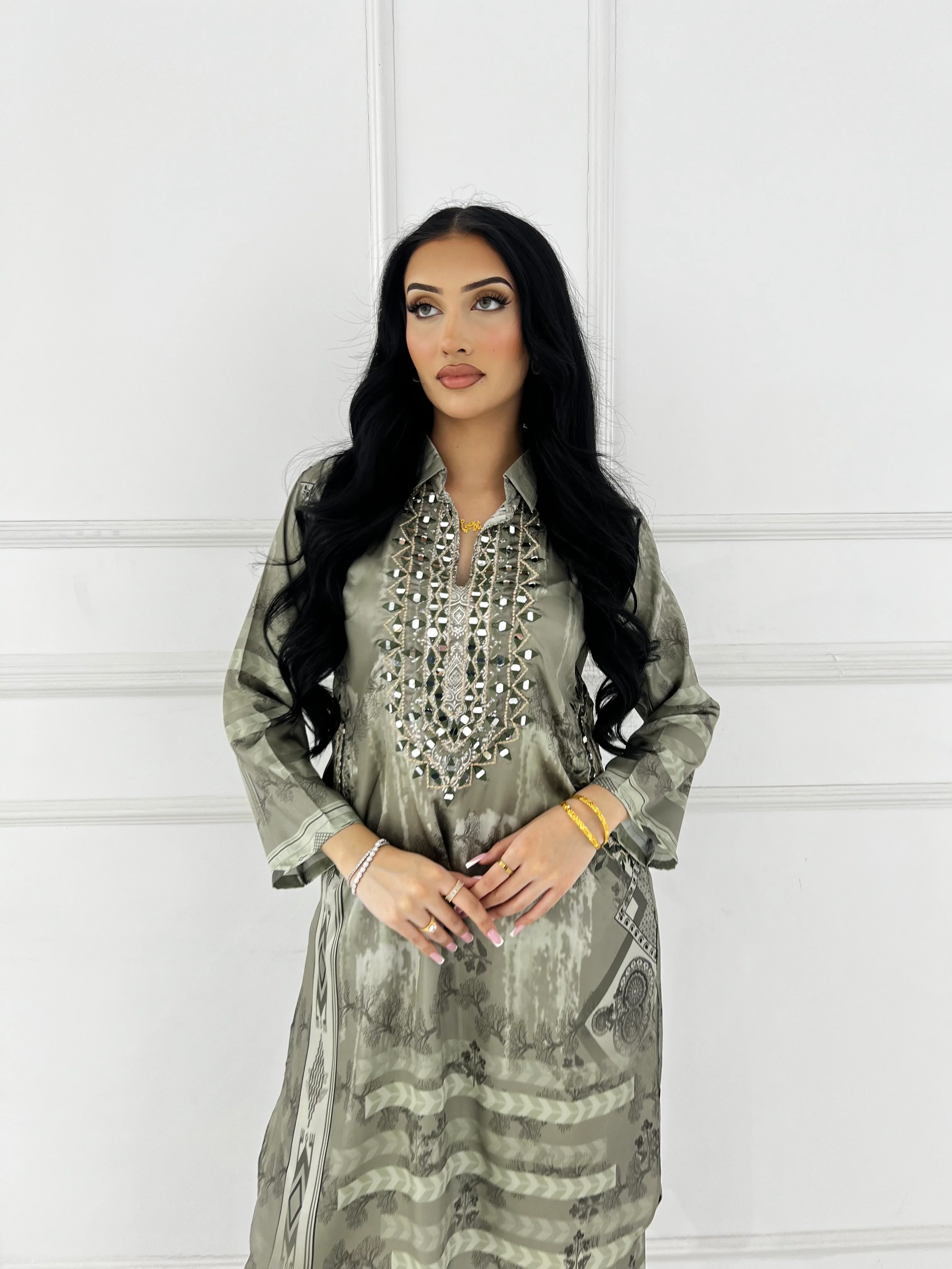 SMR3104- Readymade Silk 2 Piece Suit - Image 85