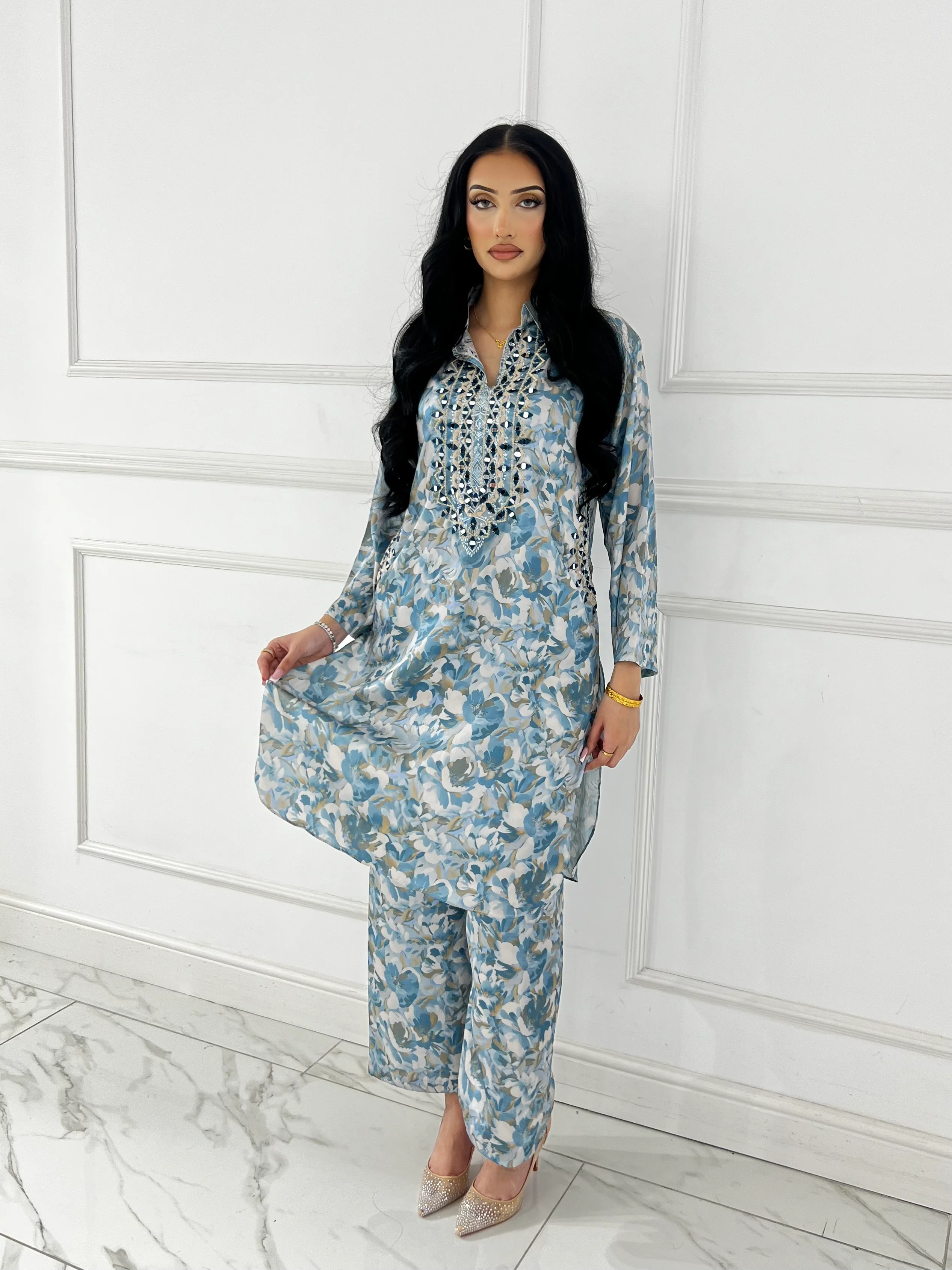 SMR3104- Readymade Silk 2 Piece Suit - Image 86