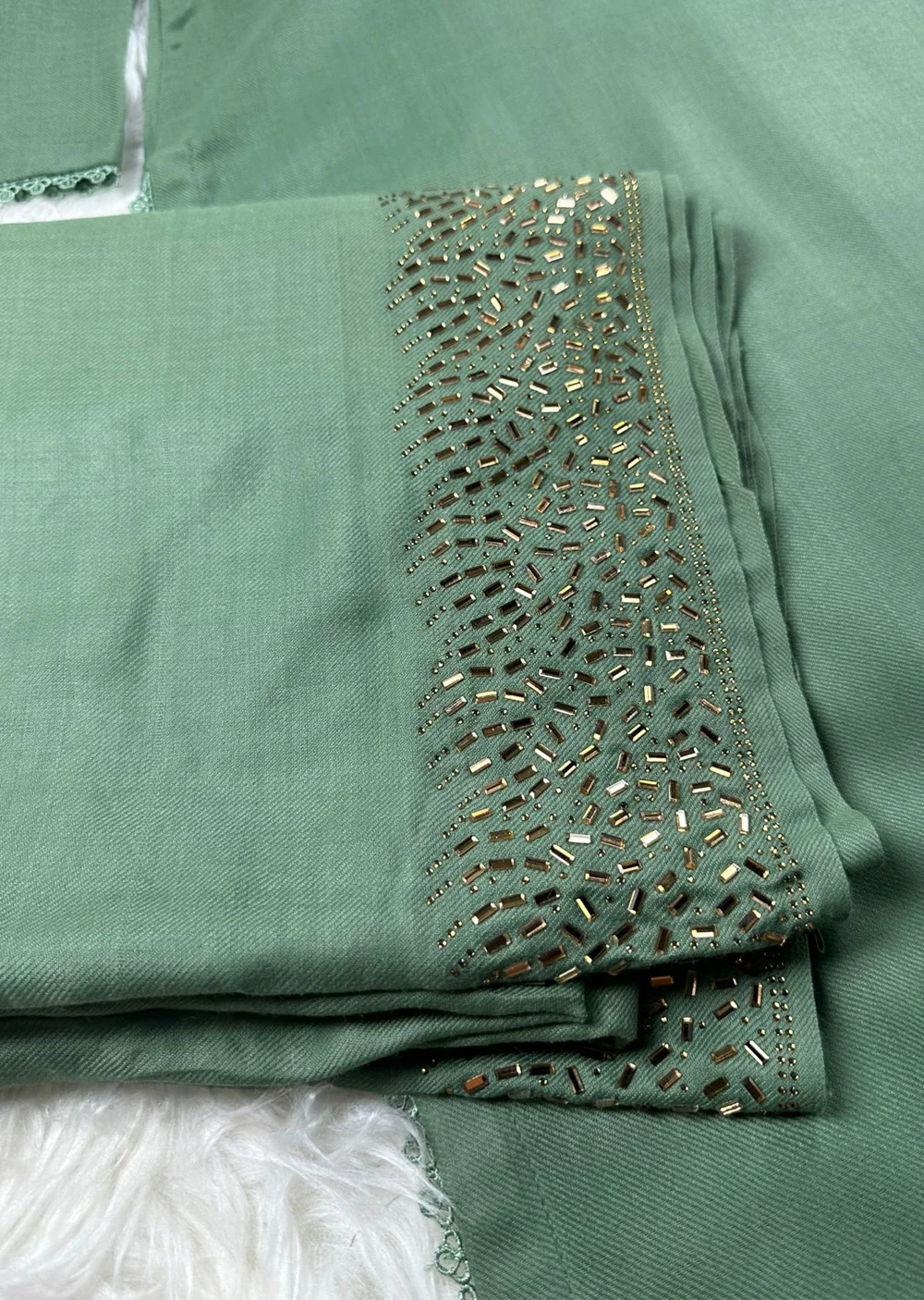 SMR3118- Green - Wool winter suit Suit 2024 - Image 2