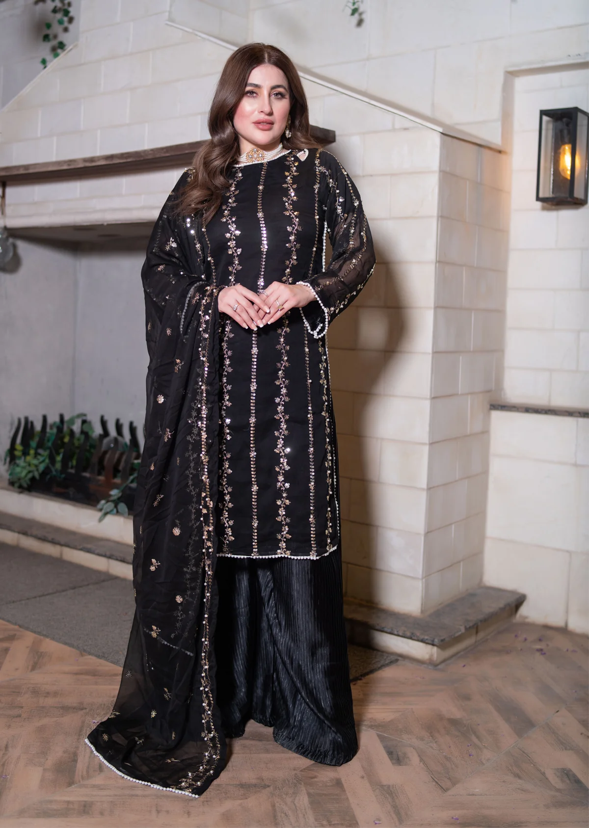 SMR3140 - Readymade - Laraib Chiffon Suit 2025