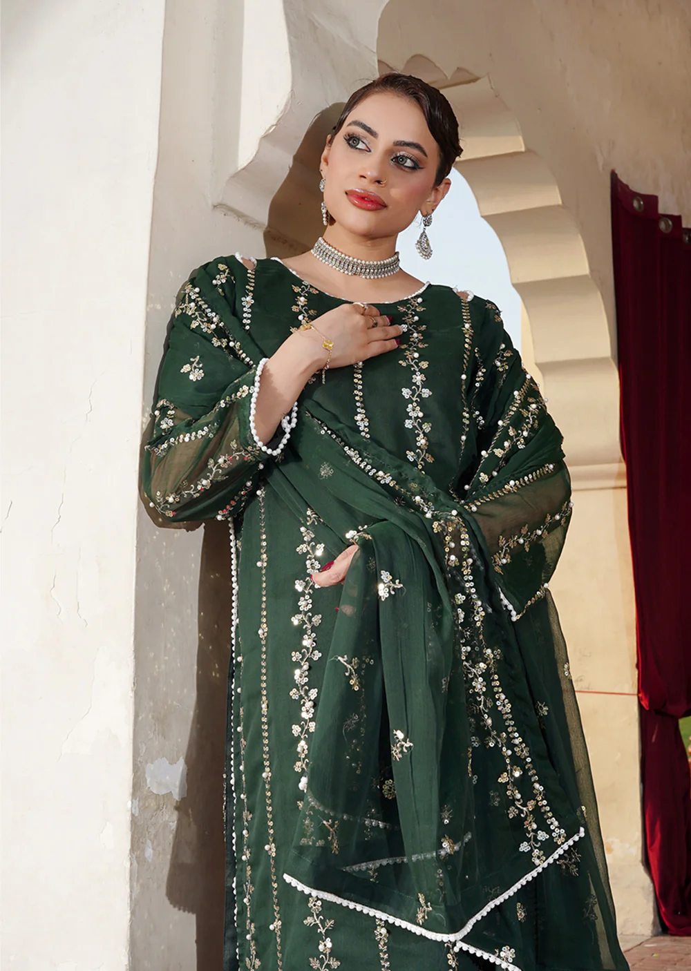 SMR3140 - Readymade - Laraib Chiffon Suit 2025 - Image 10